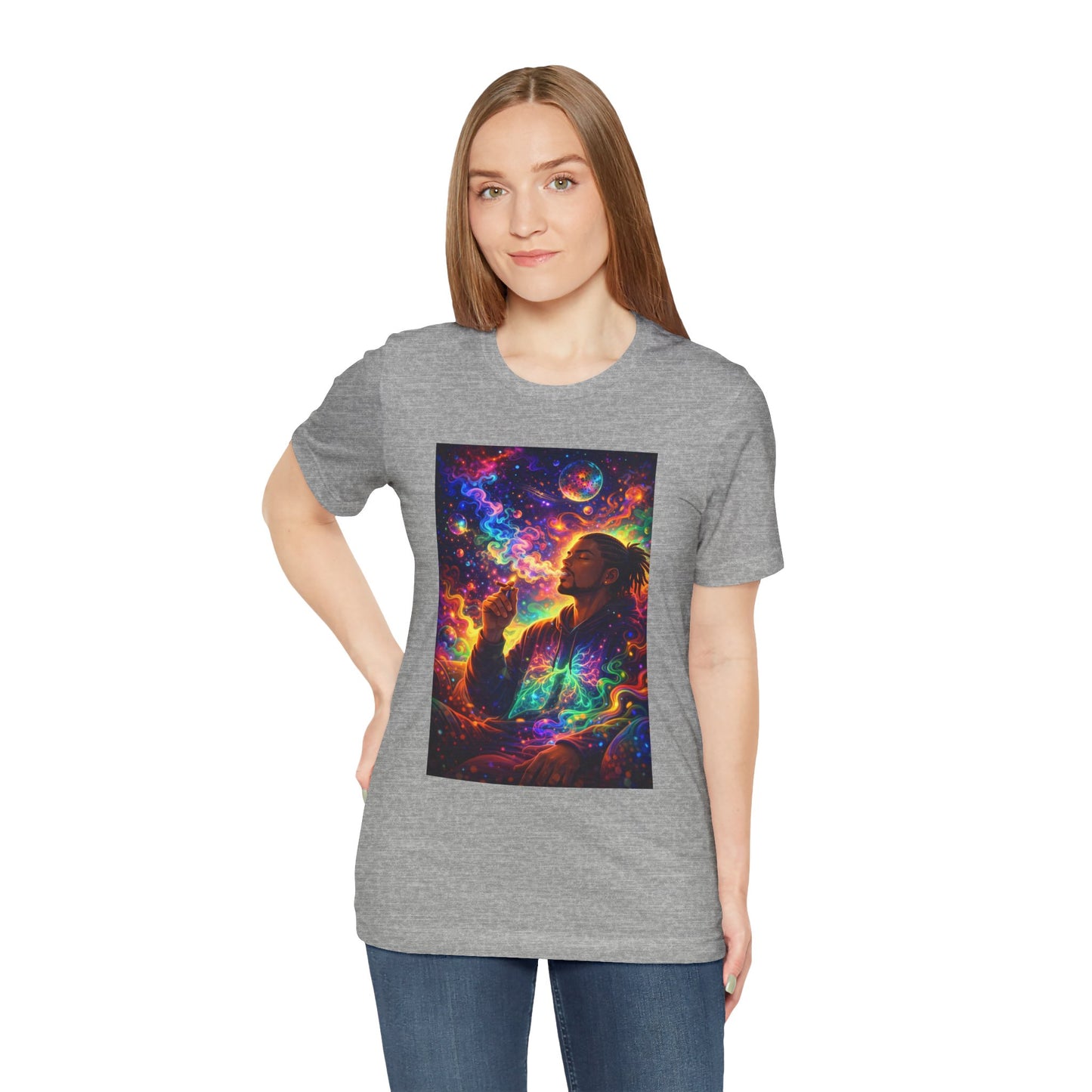 Psychedelic Session T-Shirt — Cosmic Portrait Graphic Tee