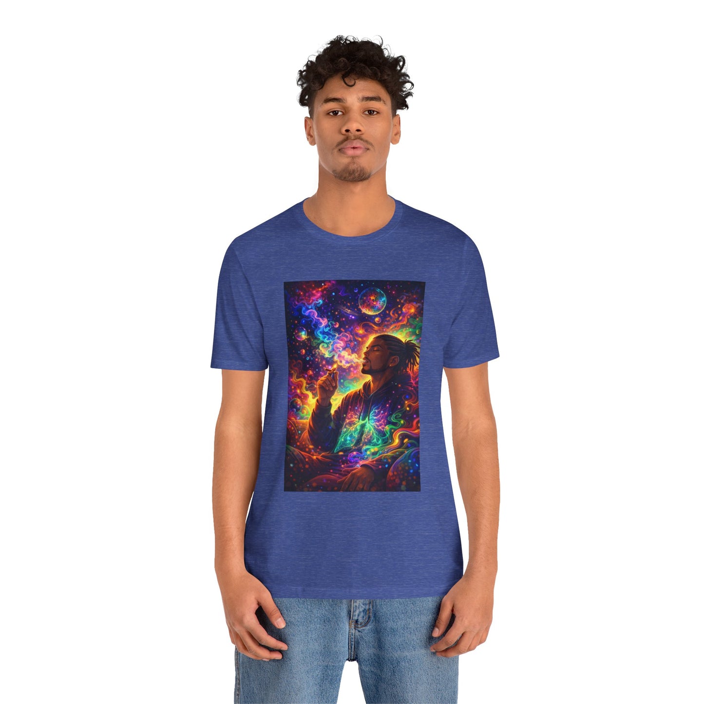Psychedelic Session T-Shirt — Cosmic Portrait Graphic Tee