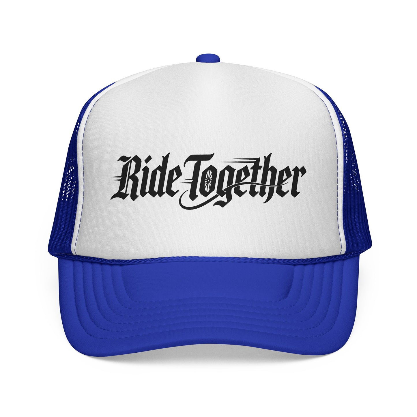 Ride Together Trucker Hat — Retro Motorcycle Biker Cap