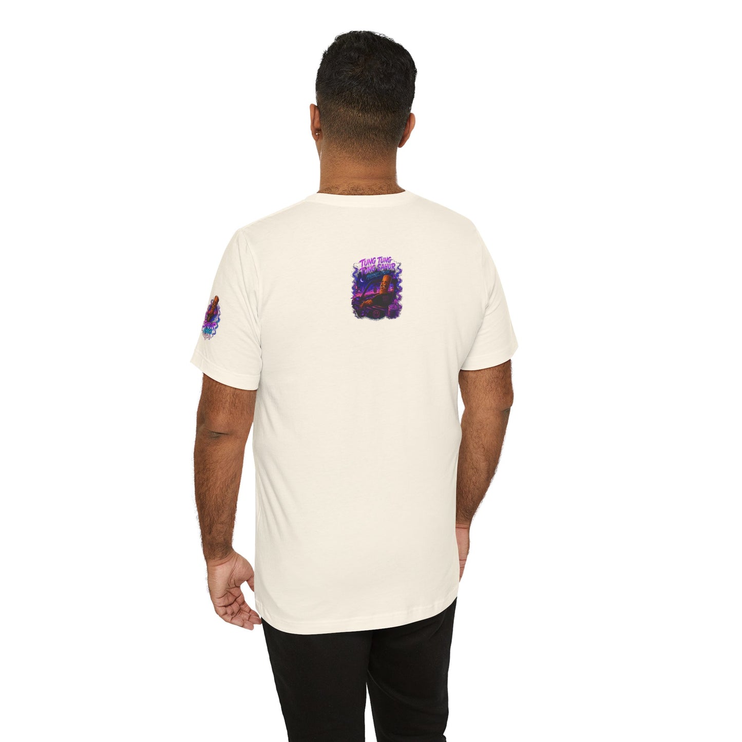 Tung Tung Tung Sahur Who Ride Like Us T-Shirt — Night Cruise Vaporwave Graphic Tee