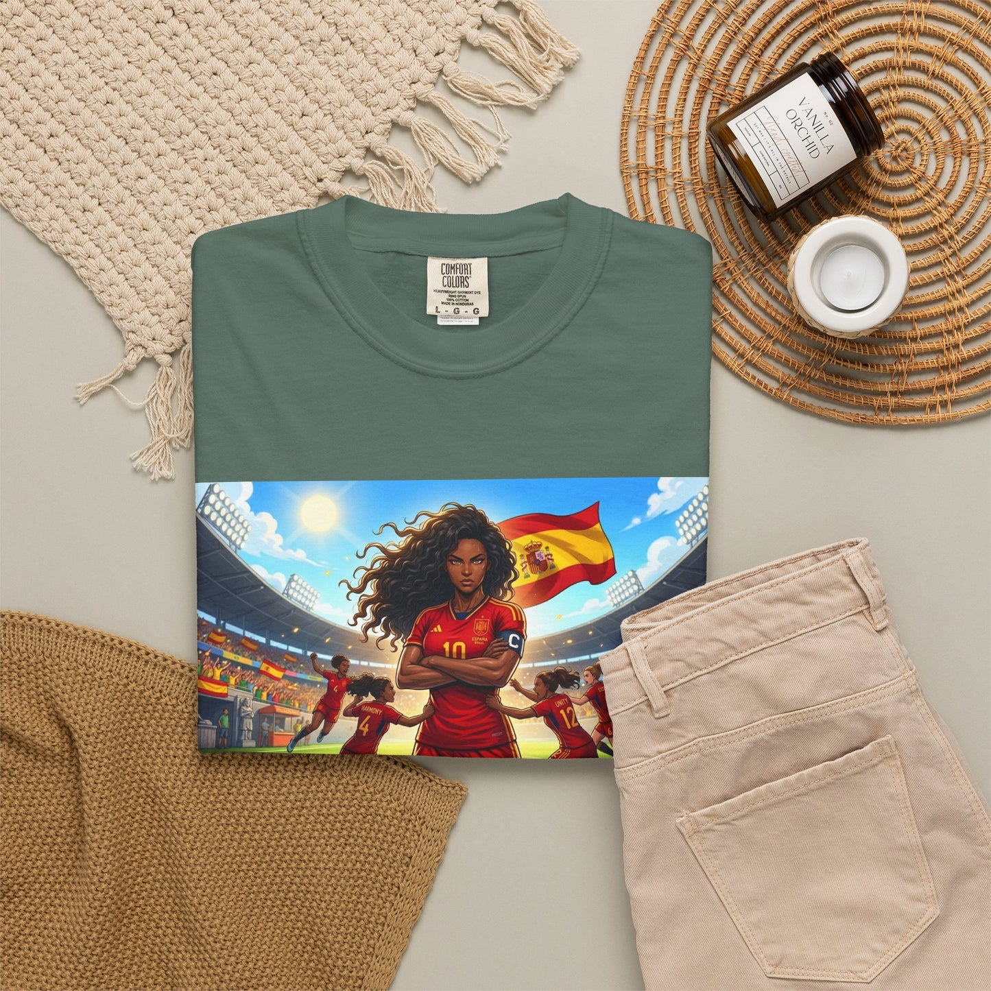 Spain – Female Soccer Champion - Stadium Graphic T-Shirt