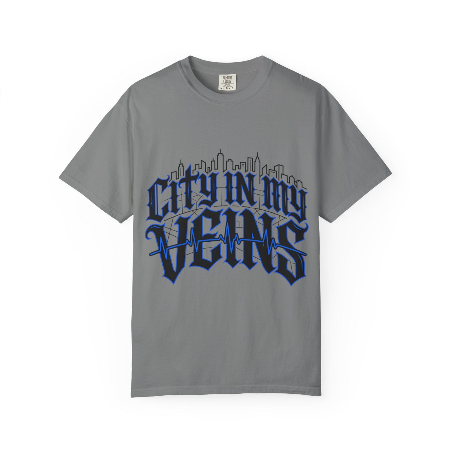 City in My Veins T-Shirt — Urban Skyline Graphic Tee