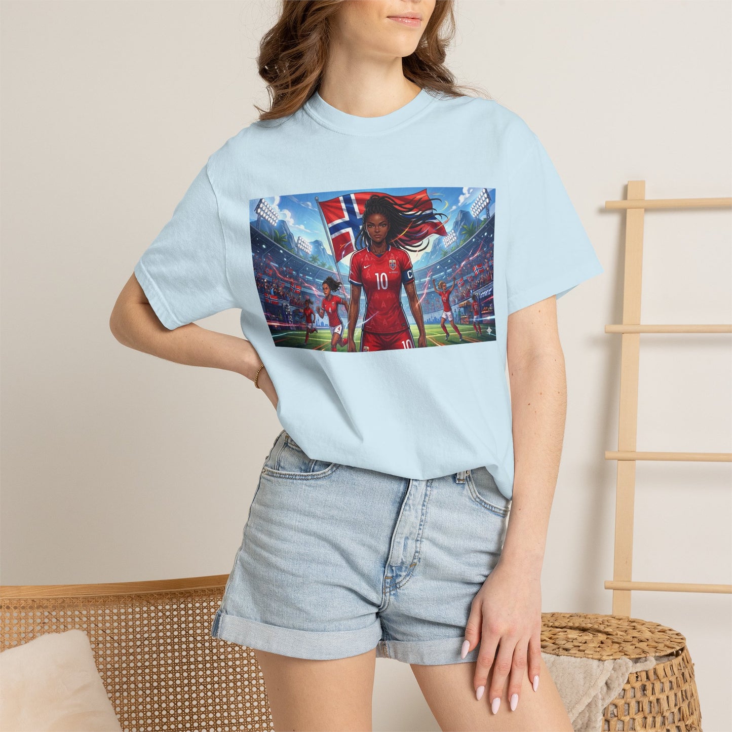 COMMANDER Norway – Female Unisex Garment-Dyed T-shirt