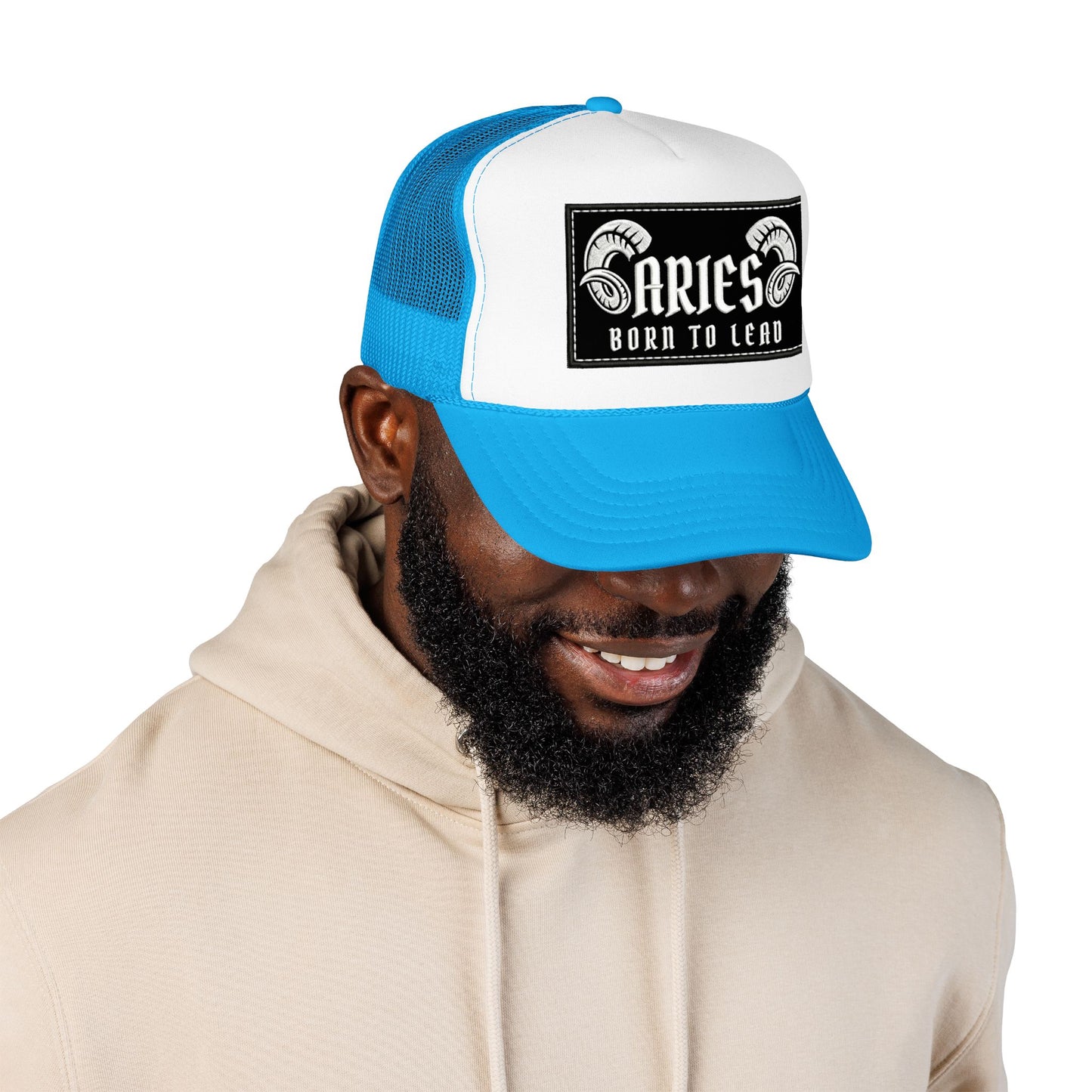 Trucker Hat - Aries 'Born to Lead' Zodiac Cap