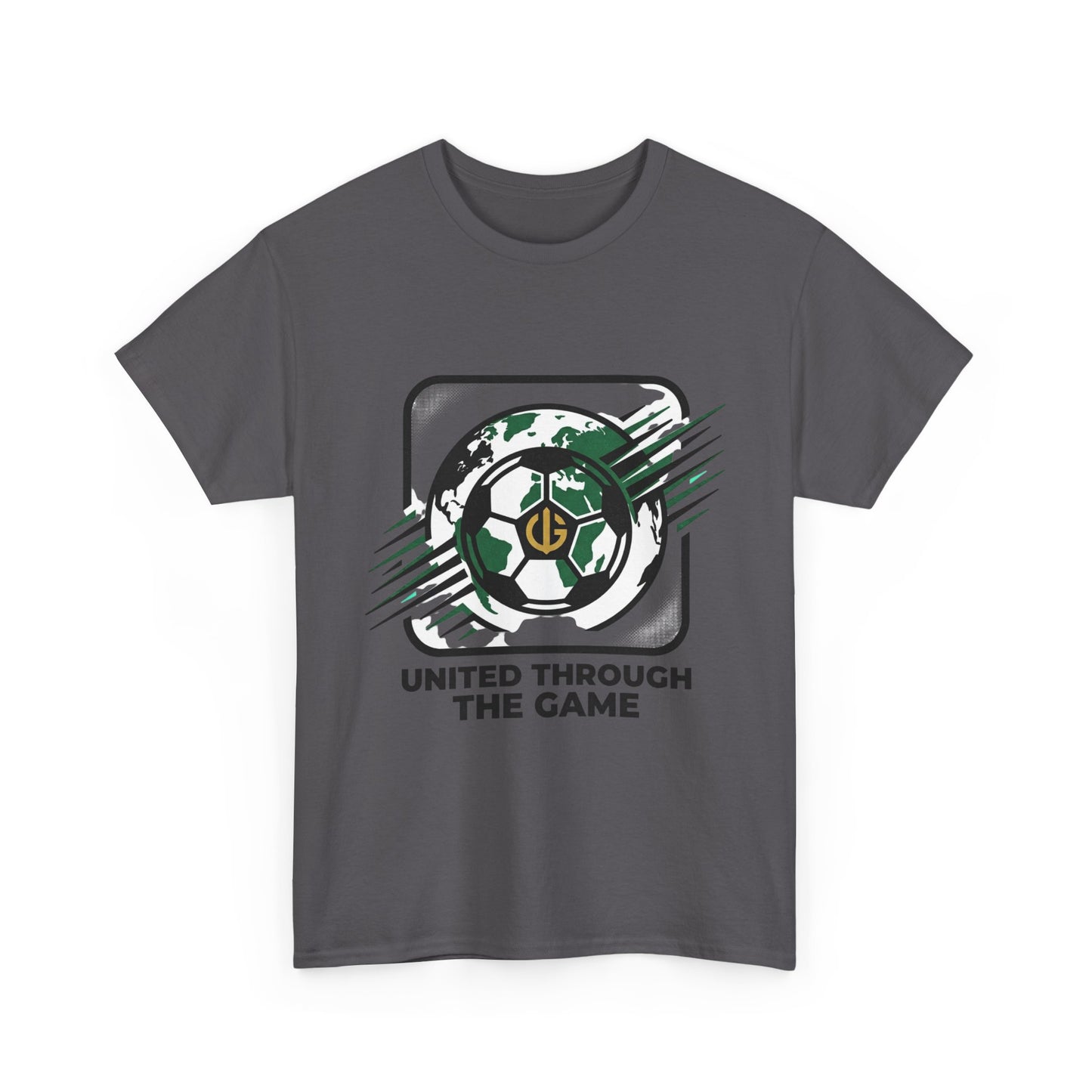 Soccer T-Shirt — "United Through the Game" Graphic Tee