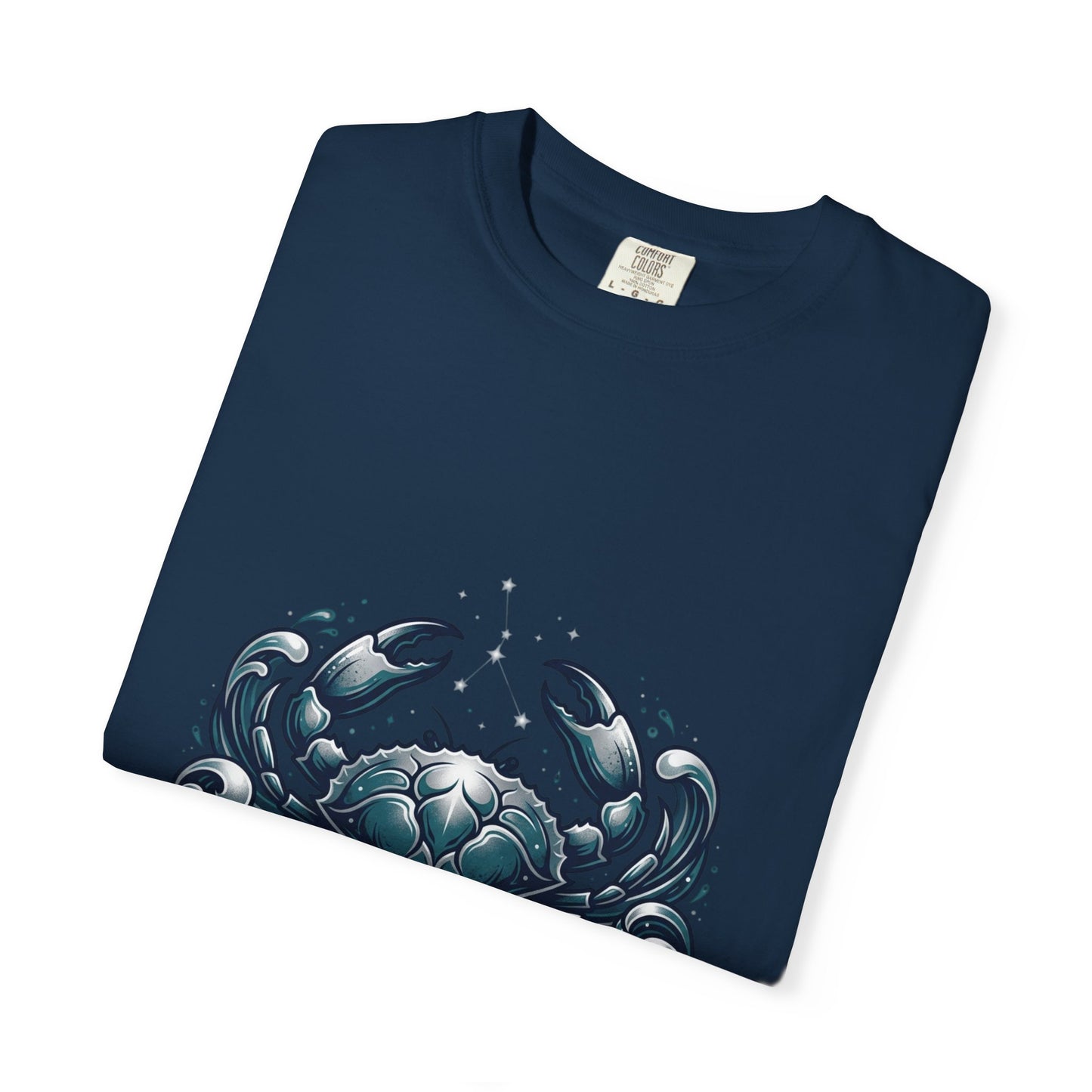 Cancer Zodiac T-Shirt — Stylized Crab Astrological Tee