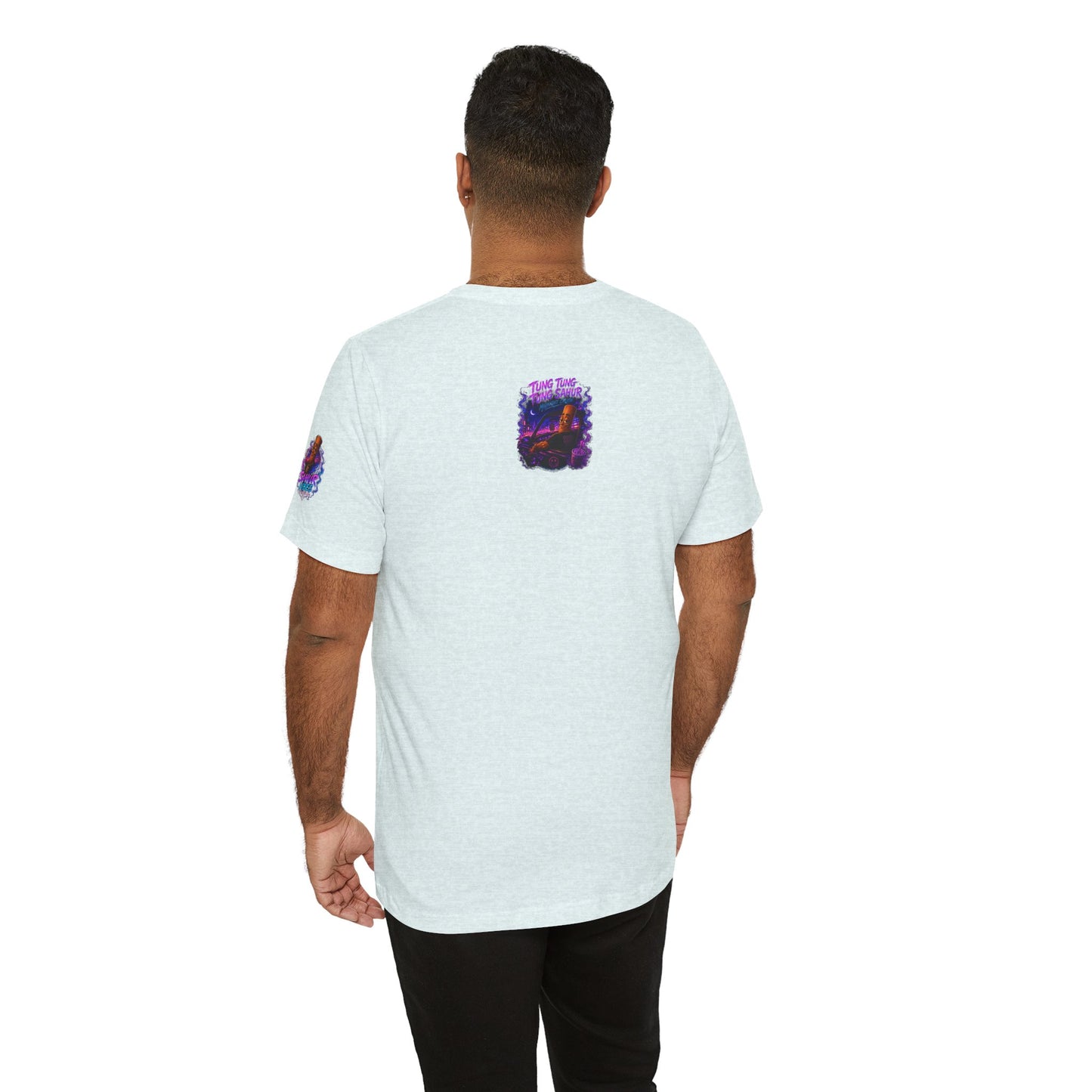 Tung Tung Tung Sahur Who Ride Like Us T-Shirt — Night Cruise Vaporwave Graphic Tee