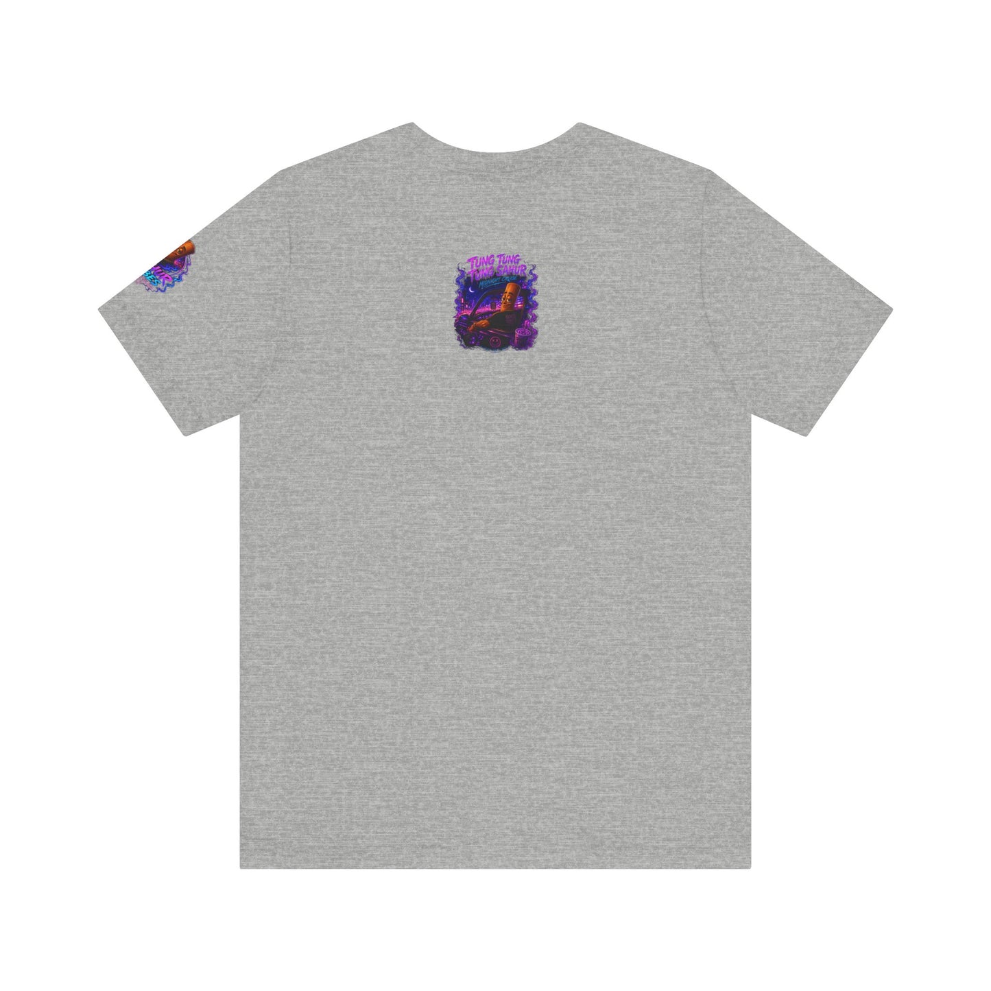 Tung Tung Tung Sahur Who Ride Like Us T-Shirt — Night Cruise Vaporwave Graphic Tee