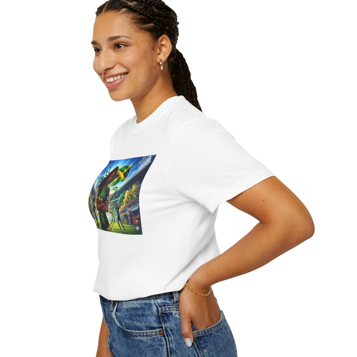 Jamaican Soccer Captain T-Shirt — Rasta Player Stadium Graphic Tee