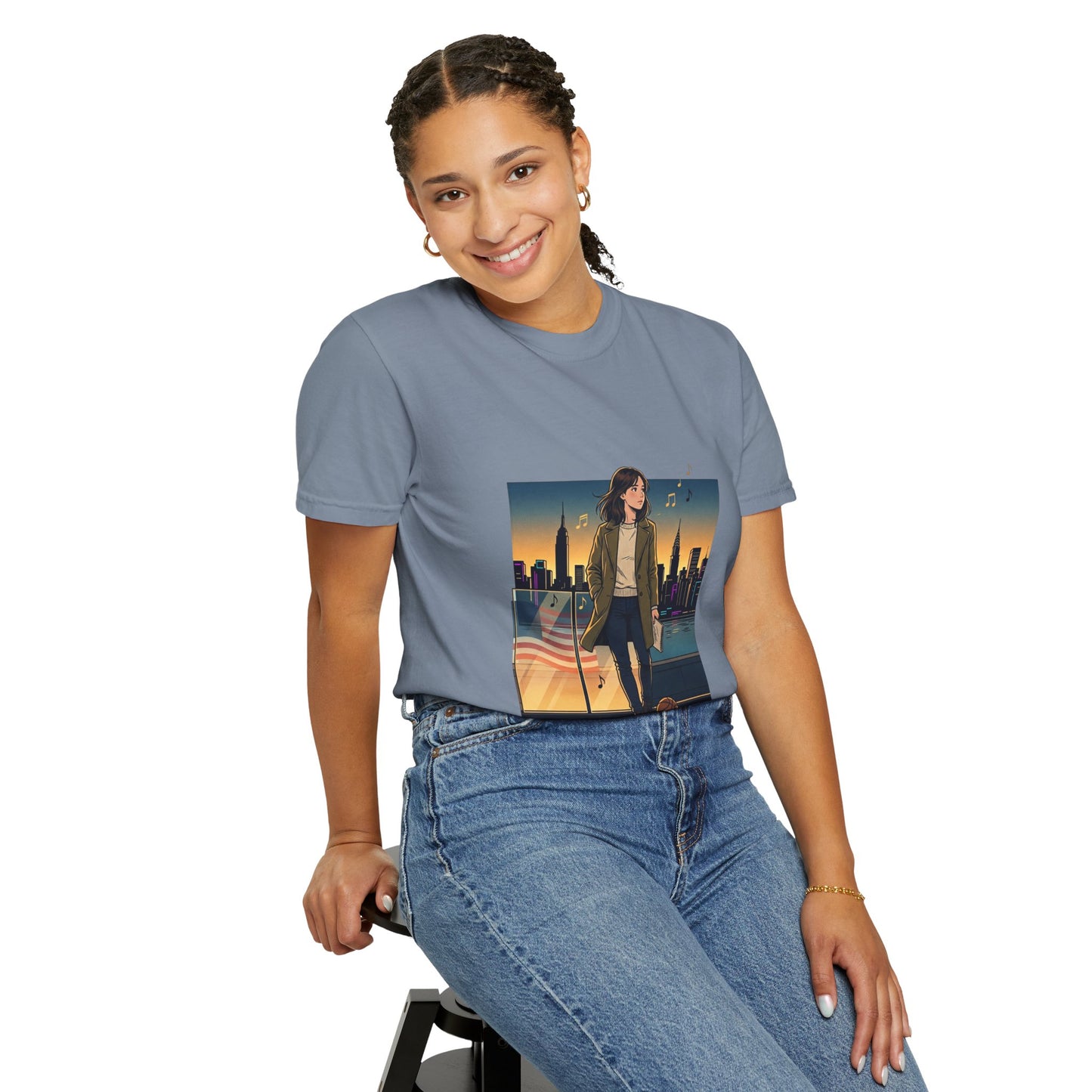 GLOBAL ENERGY: HER CITY, HER STORY— City Sunset Graphic T-Shirt