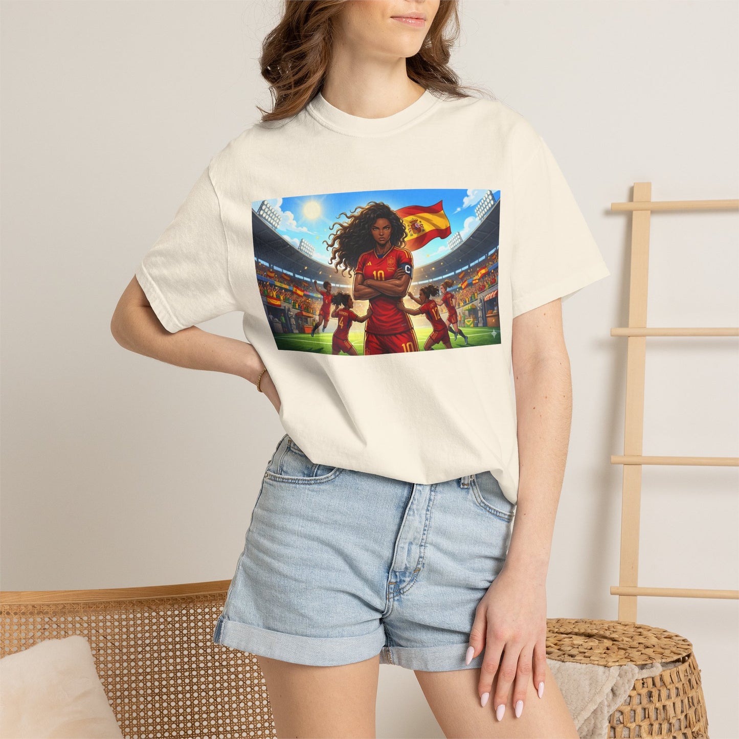 Spain – Female Soccer Champion - Stadium Graphic T-Shirt