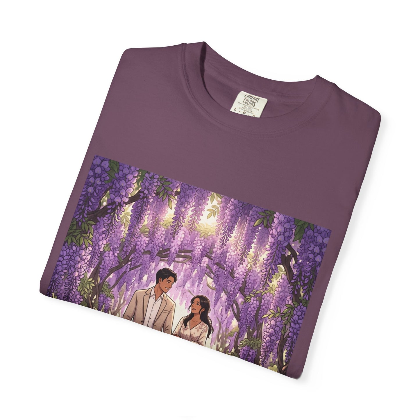 Spring of Us T-Shirt — Romantic Wisteria Couple Graphic Tee