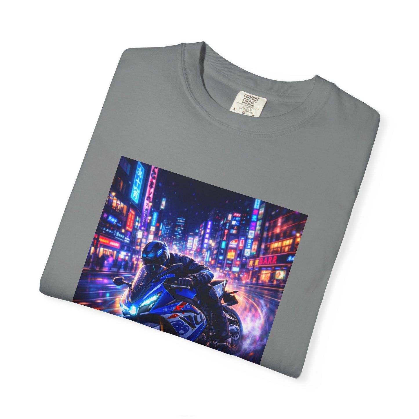 Suzuki GSX-R1000-NEON NIGHT RUN -  T-Shirt — Neon Night Rider Graphic Tee