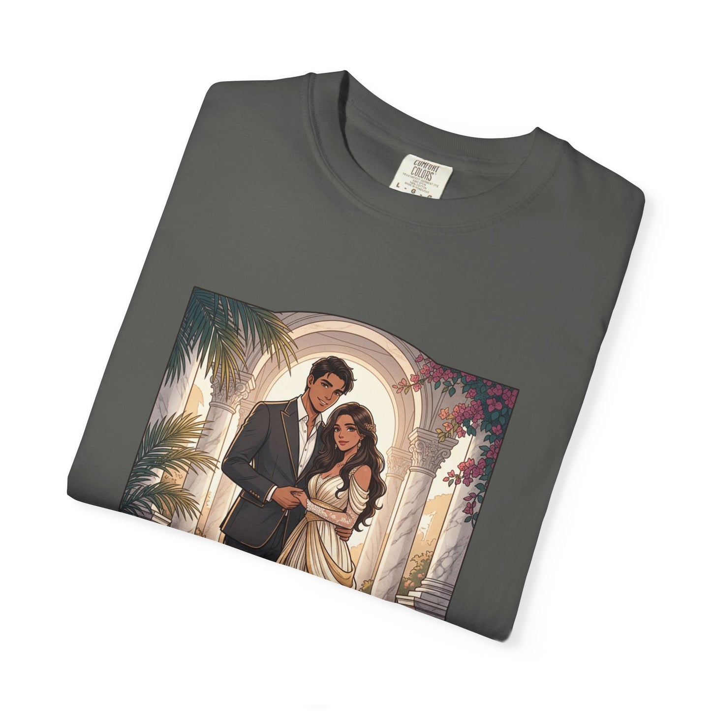 Romantic Vintage Wedding Portrait T-Shirt — "In Every Lifetime, I'd Find You"