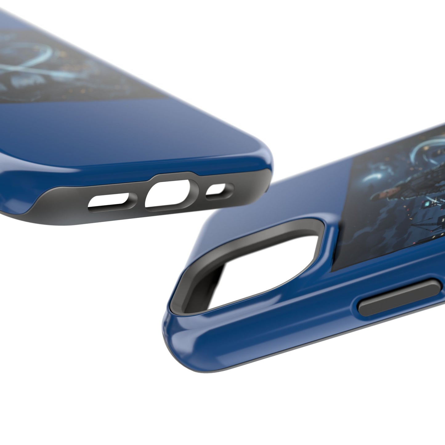 Magnetic Impact-Resistant Phone Case — Night Warrior Sci‑Fi Design