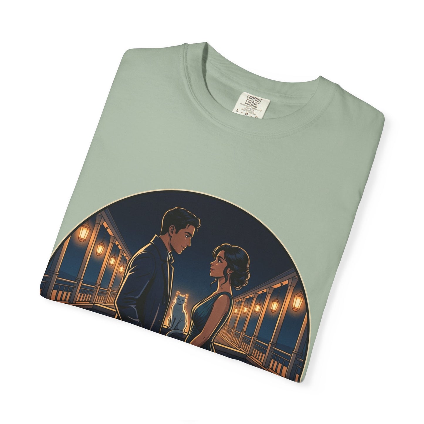 Romantic Night Stroll T-Shirt — "Even in the Quiet... We Shine" Graphic Tee