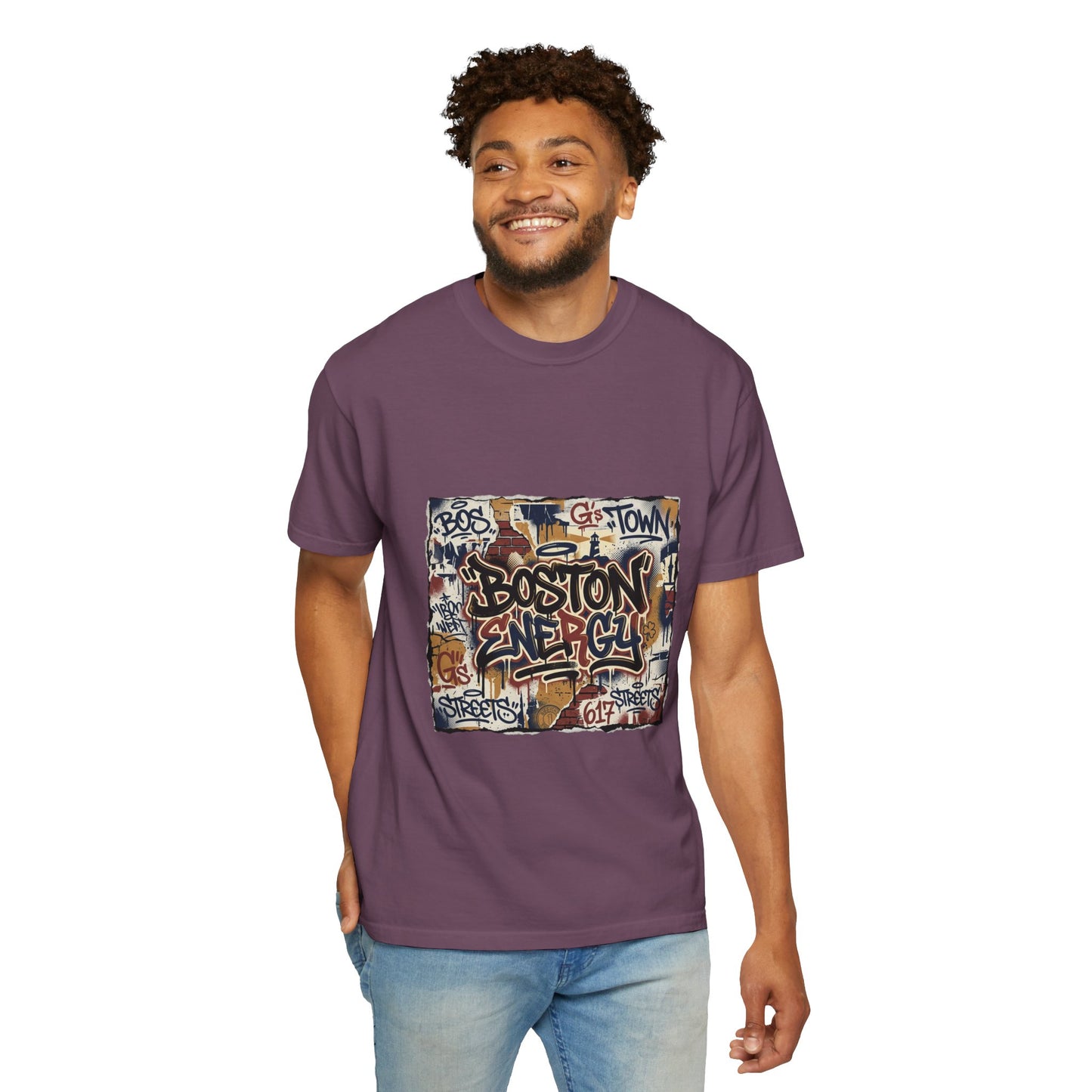 Boston Graffiti Tee — Urban Street Art T‑Shirt