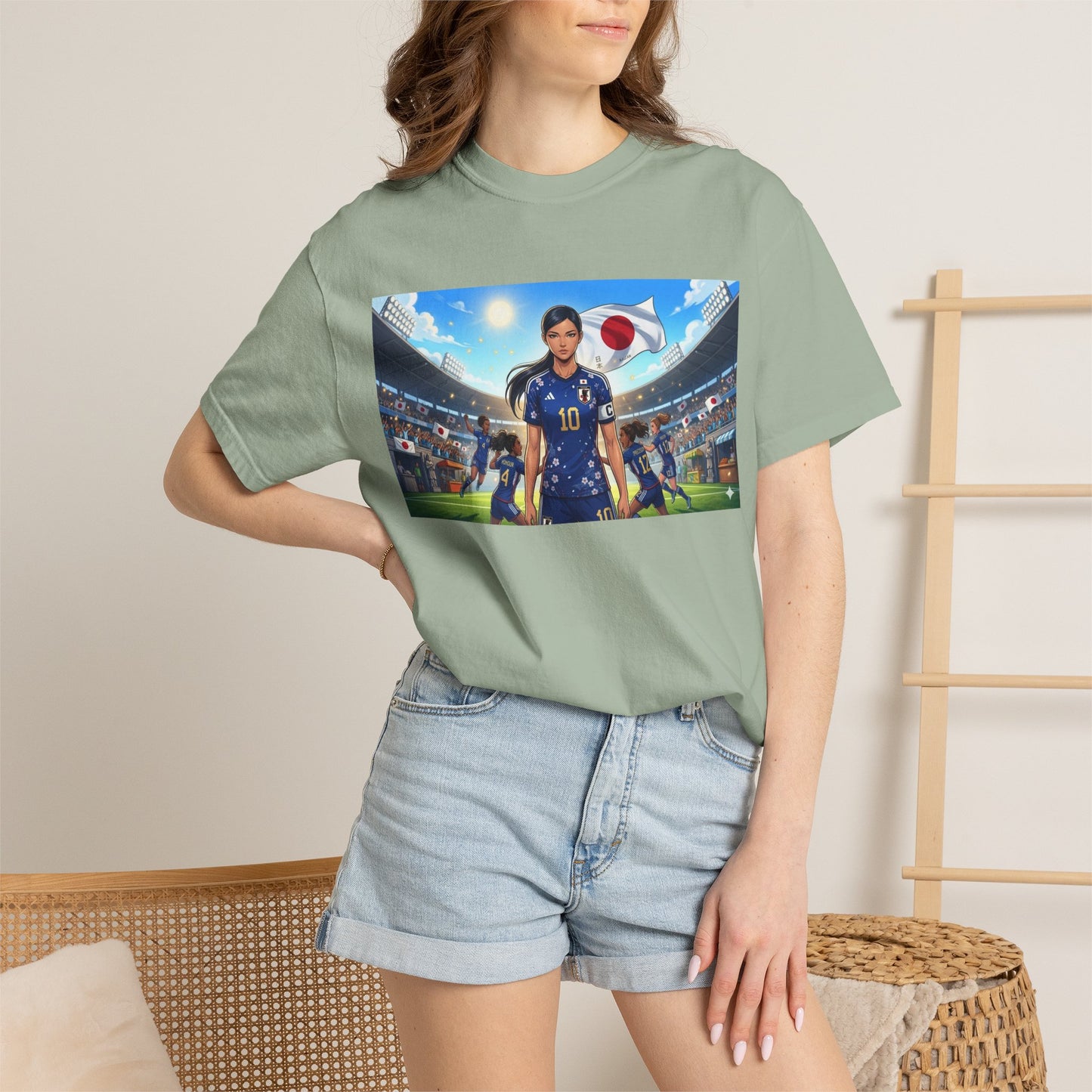 Soccer Player Japan T-Shirt — Japan Flag Soccer Fan Tee