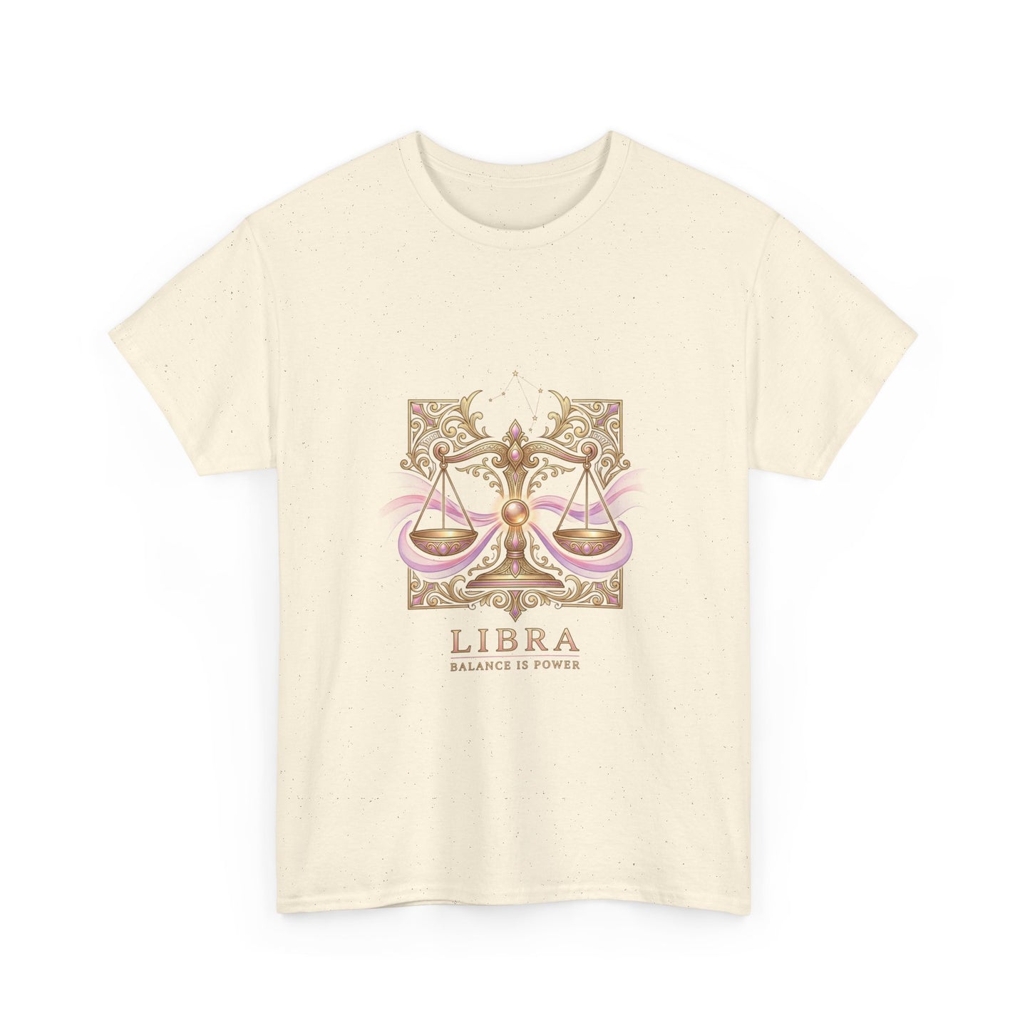 Libra Scales T‑Shirt — Zodiac Balance Is Power Tee