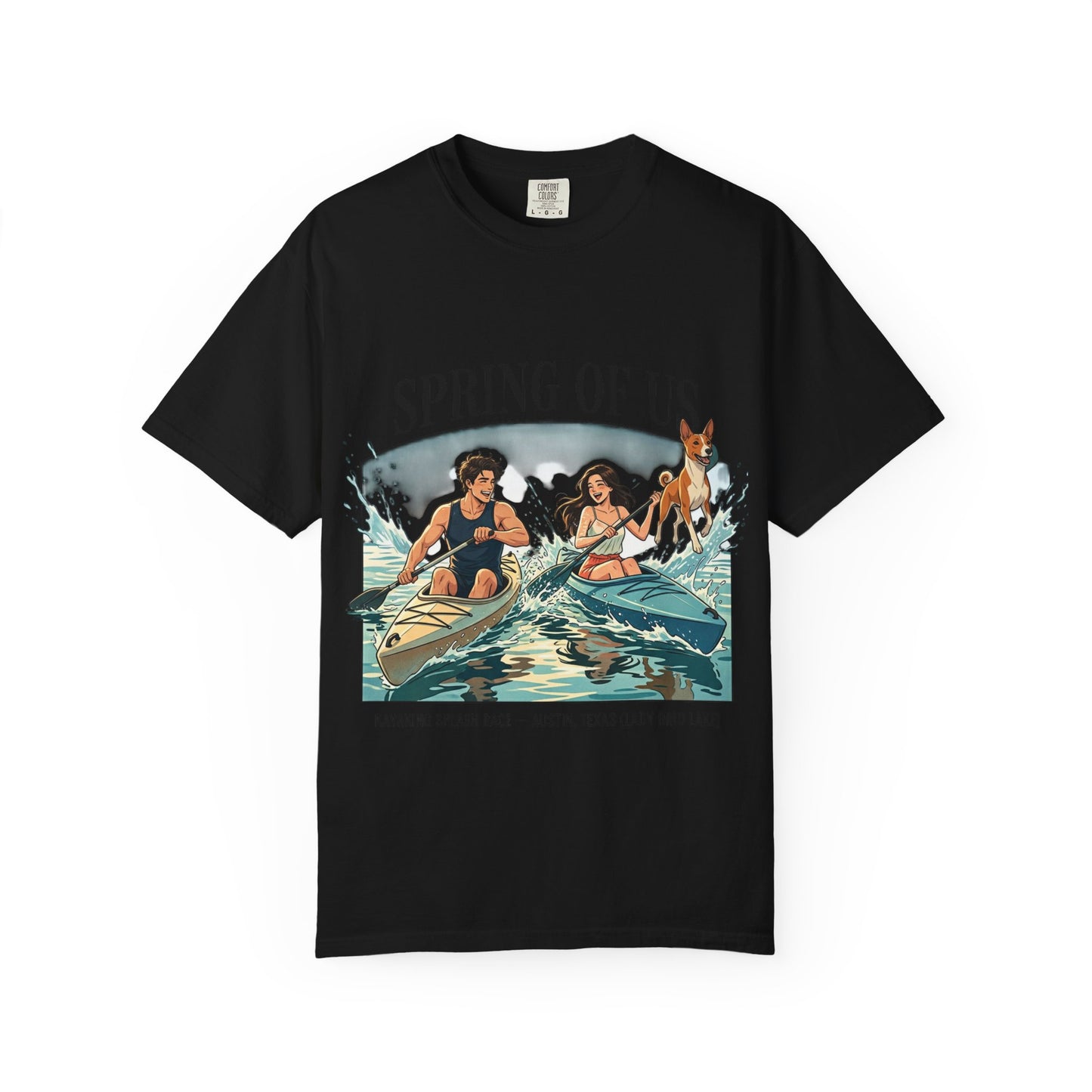 Spring of Us Kayaking T-Shirt — Retro Outdoor Adventure Tee