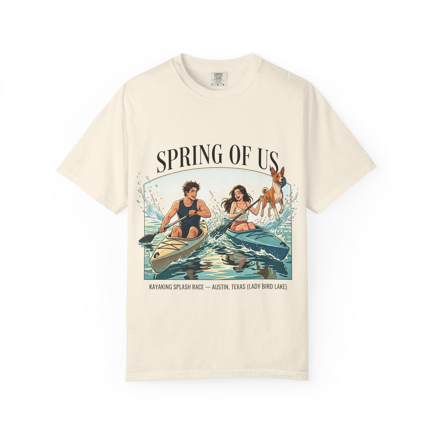 Spring of Us Kayaking T-Shirt — Retro Outdoor Adventure Tee
