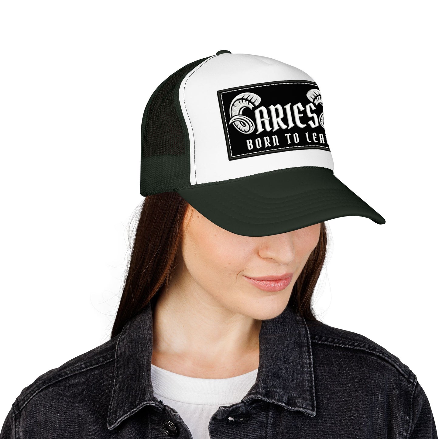 Trucker Hat - Aries 'Born to Lead' Zodiac Cap