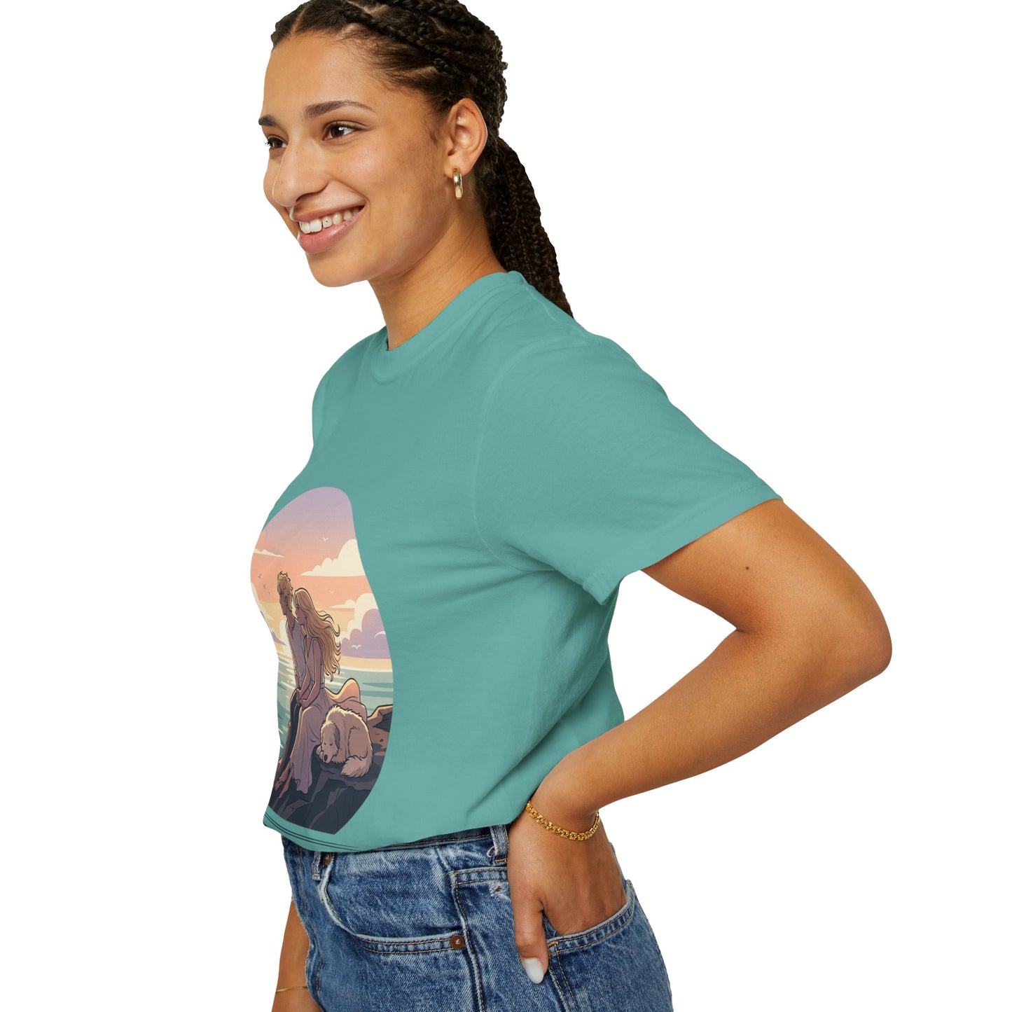 Ocean Sunset Graphic T-Shirt — "The Ocean Already Knows"