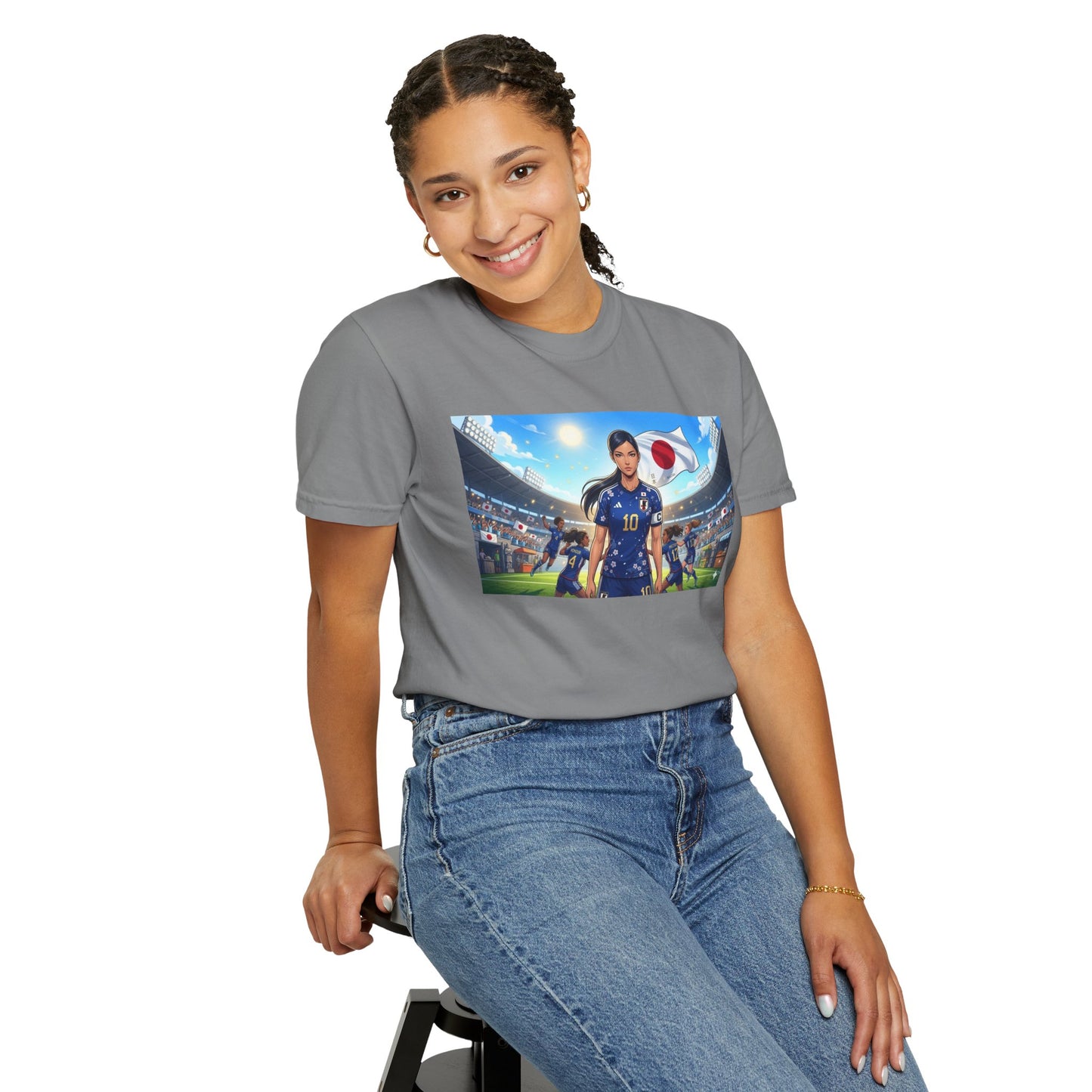 Soccer Player Japan T-Shirt — Japan Flag Soccer Fan Tee