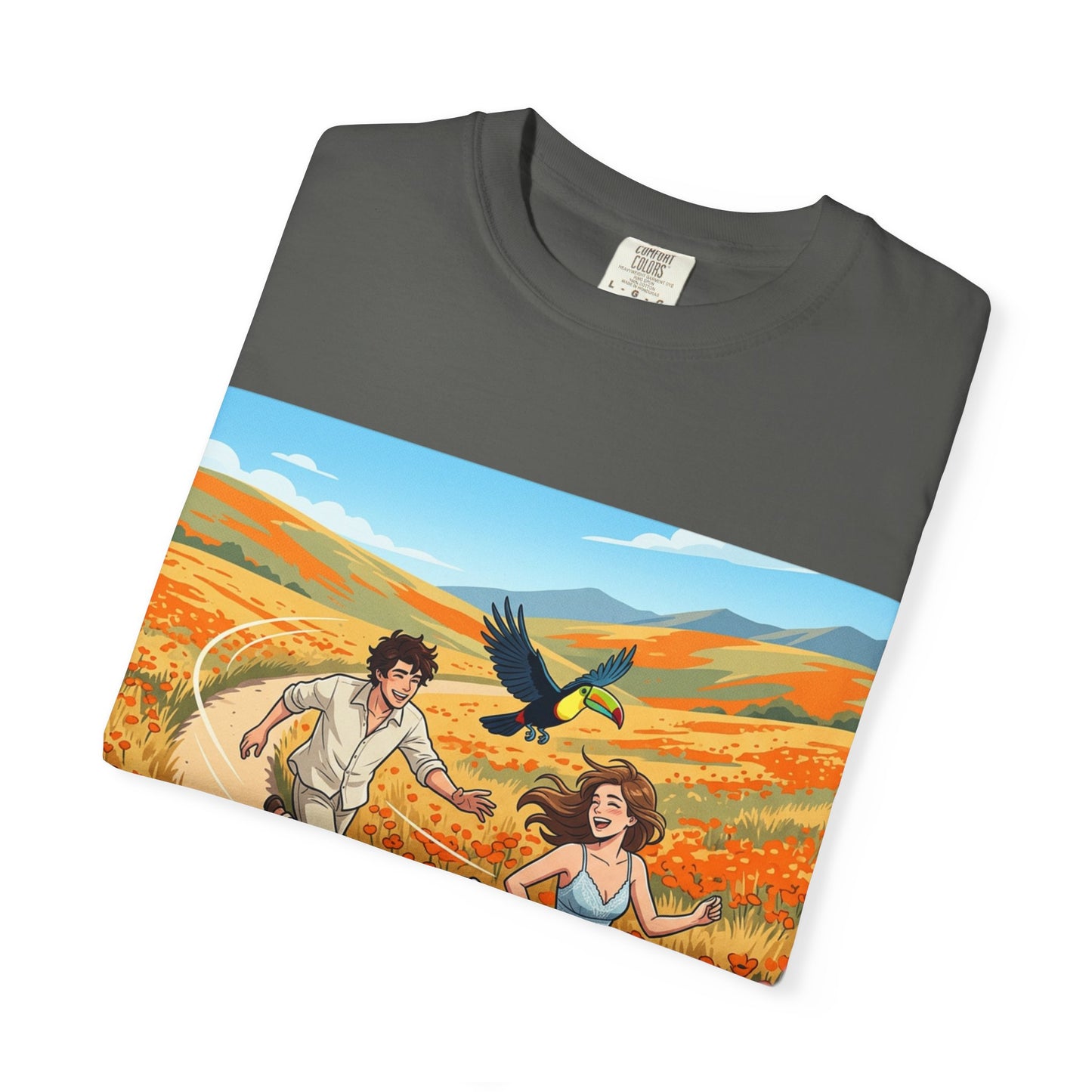 Spring of Us T-Shirt — Romantic Field Illustration Tee