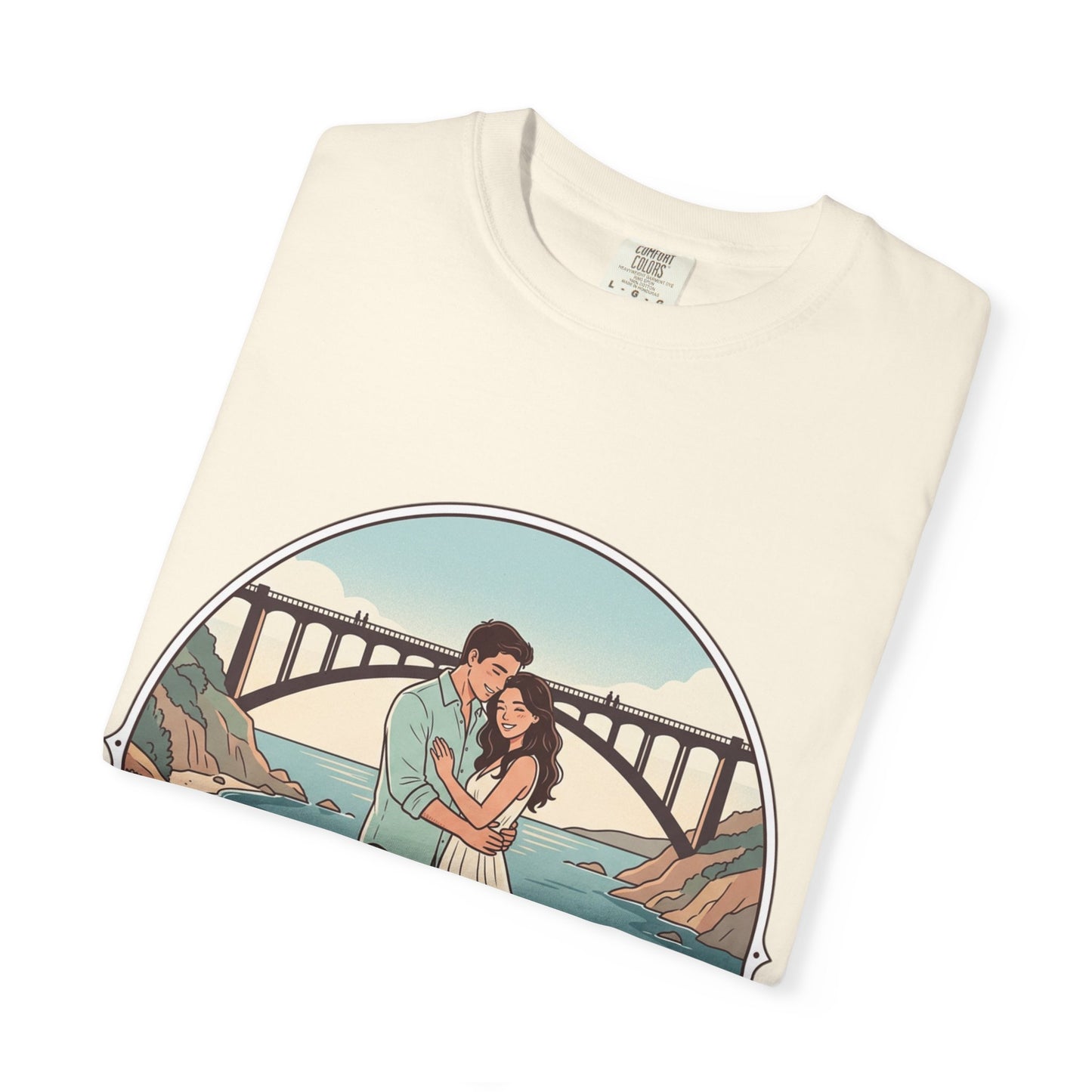 T-Shirt — Romantic Coastal Couples Tee “Some Moments Are Forever” with Dogs