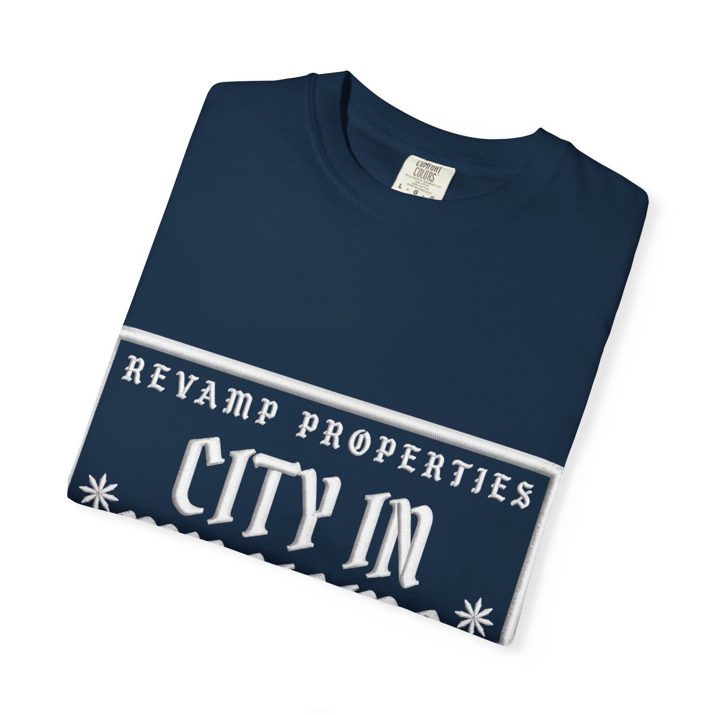 City In My Veins T‑Shirt — Vintage Cityscape Tee (Boston • NYC • Manchester)