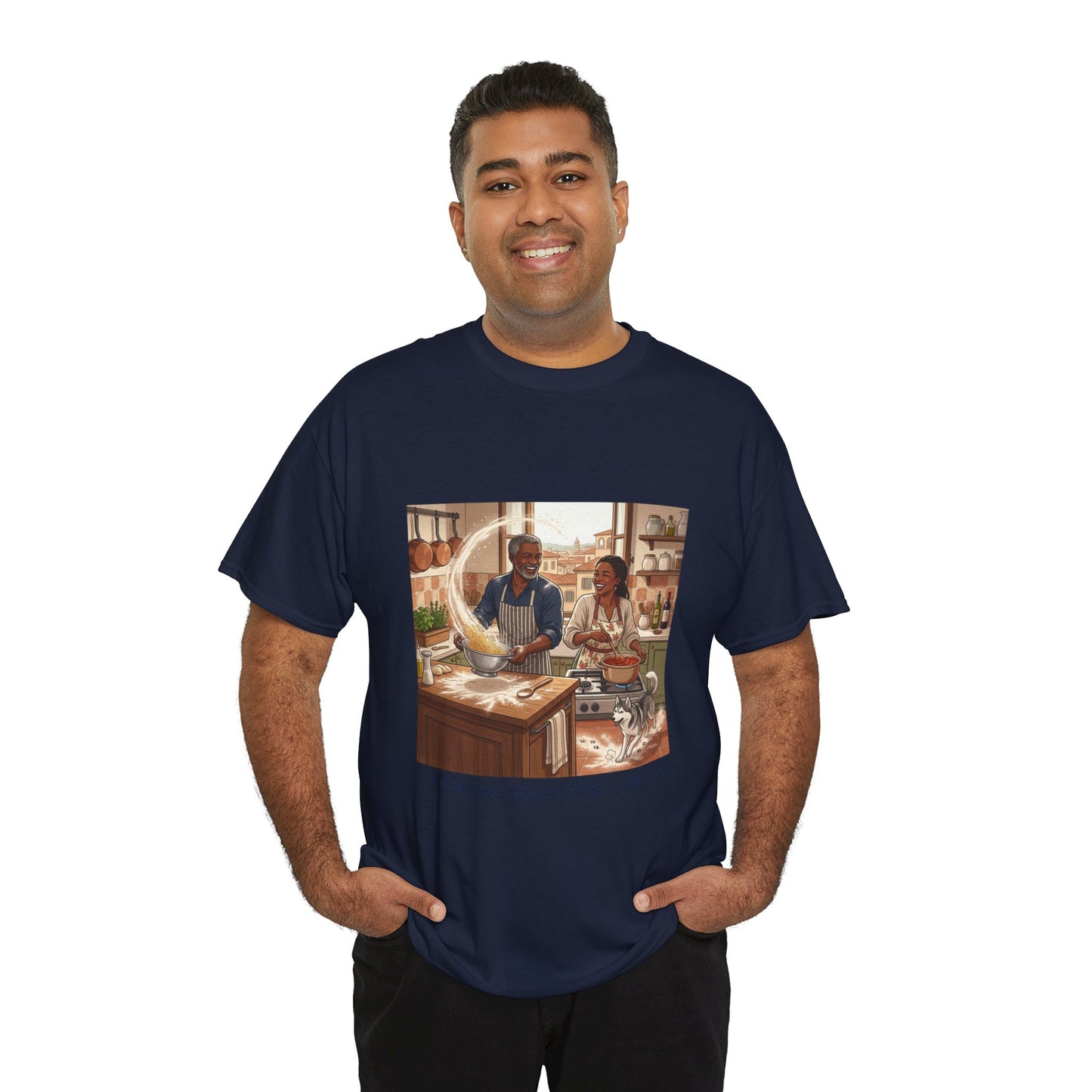 T-Shirt — 'Cooking Disaster — Rome' Illustrated Cooking Tee