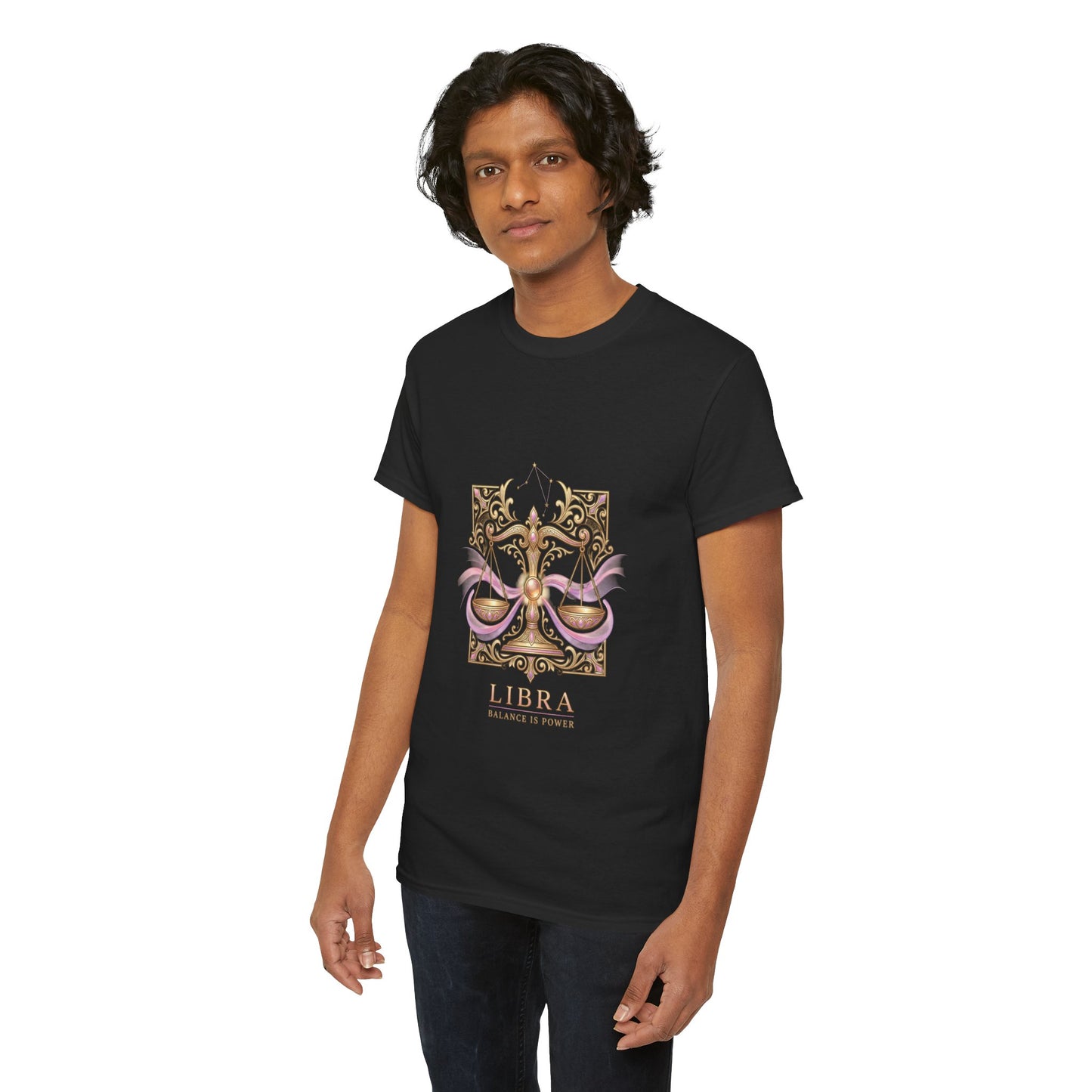Libra Scales T‑Shirt — Zodiac Balance Is Power Tee