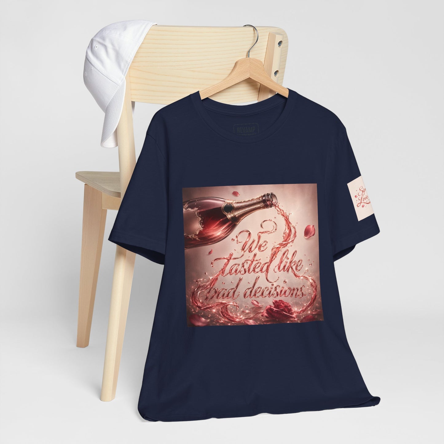 We Tasted Like Bad Decisions T shirt - Pink Champagne Pleasure Graphic Tee