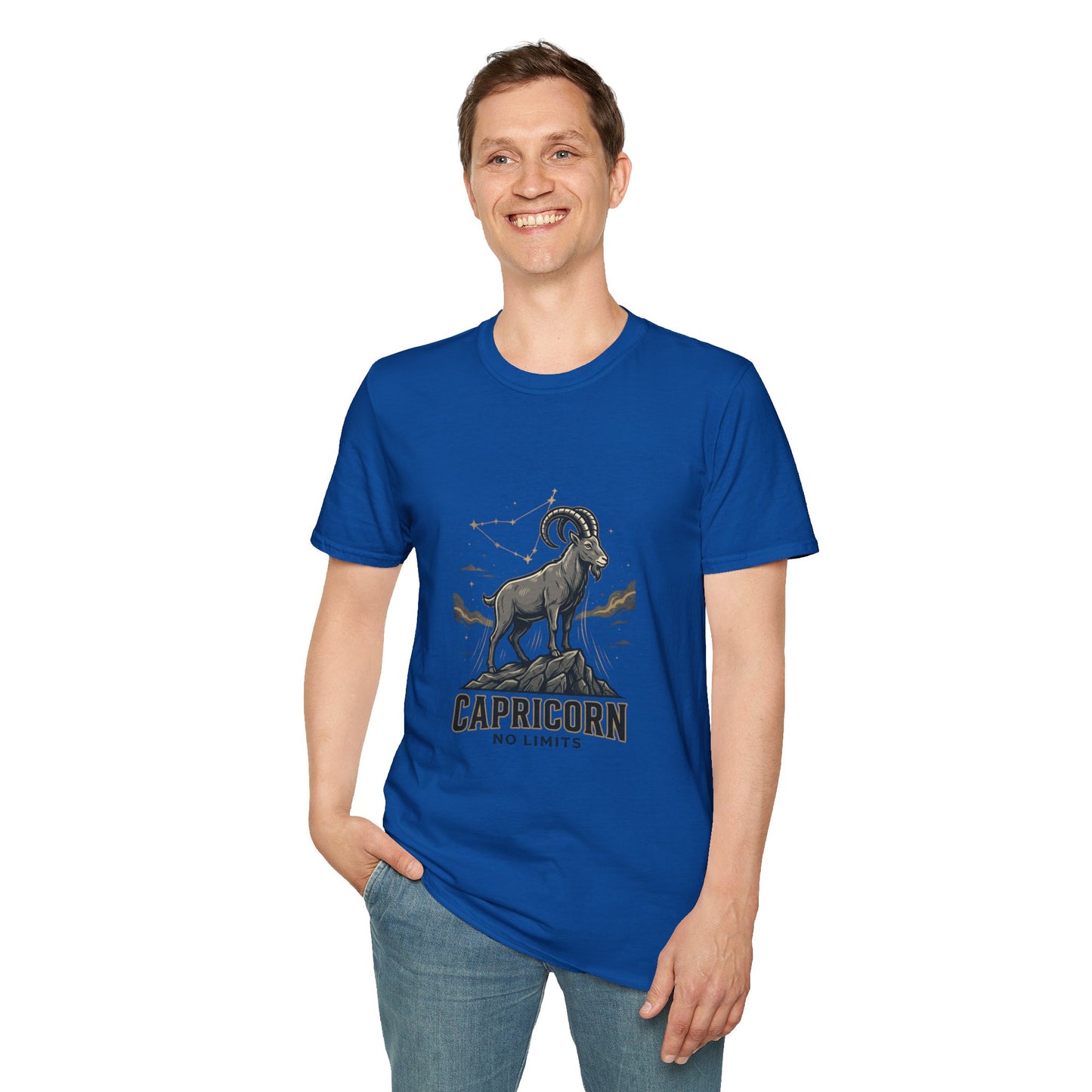 Capricorn 'No Limits' Zodiac T-Shirt — Goat Constellation Astrology Tee