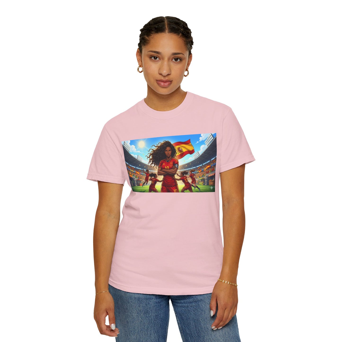 Spain – Female Soccer Champion - Stadium Graphic T-Shirt