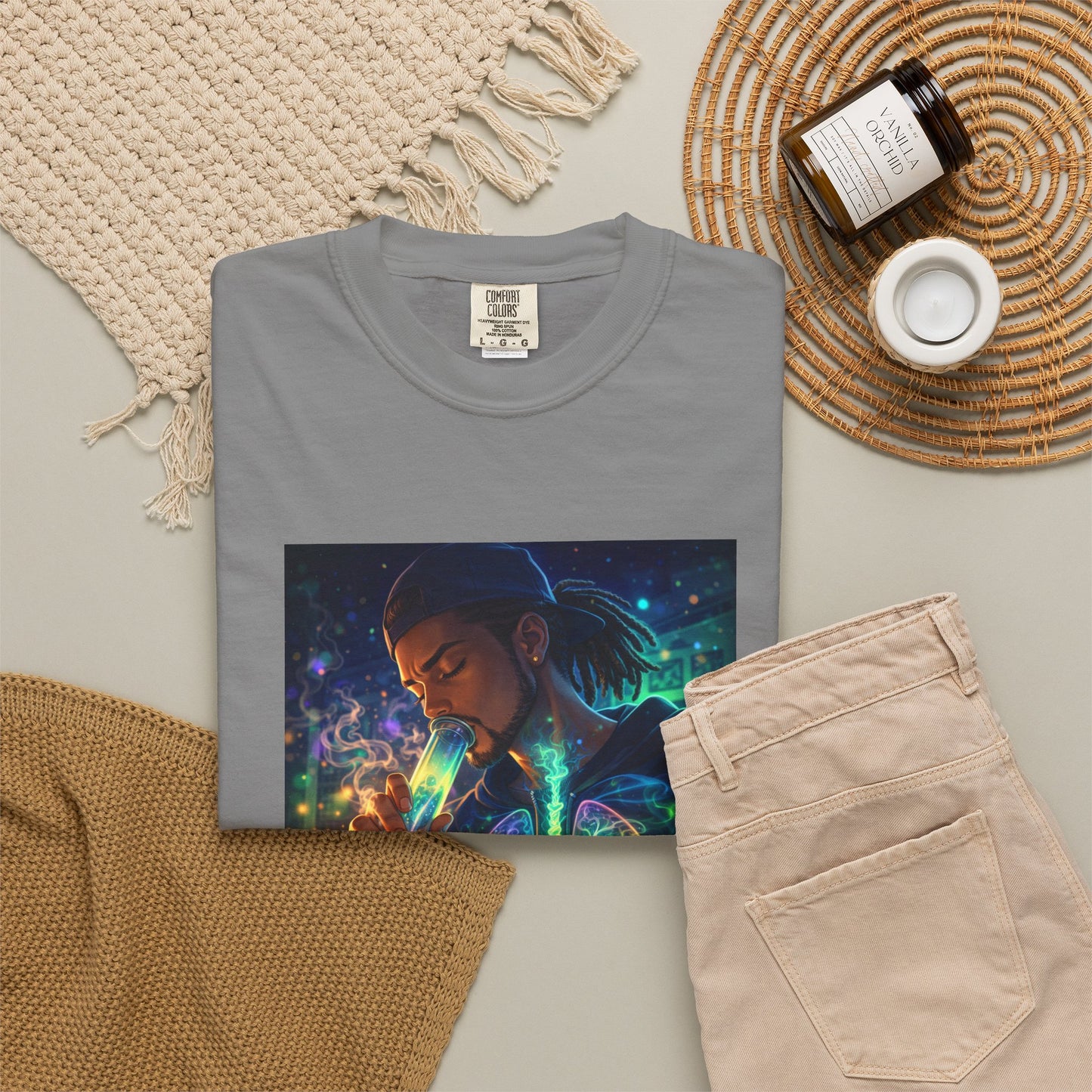 Cosmic Lungs T-Shirt — Neon Anatomical Art Tee