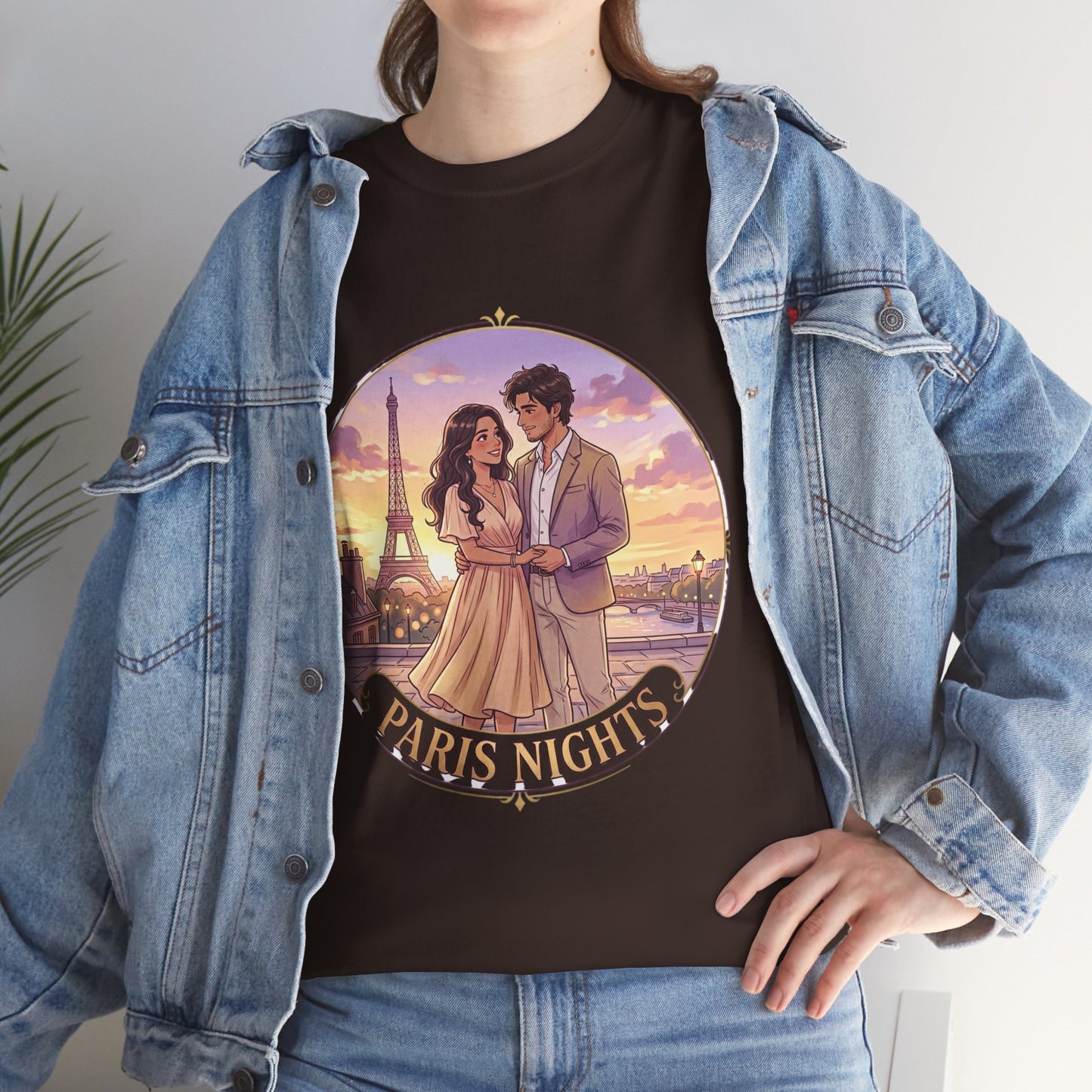 Paris Nights T-Shirt — Romantic Eiffel Tower Couple Tee