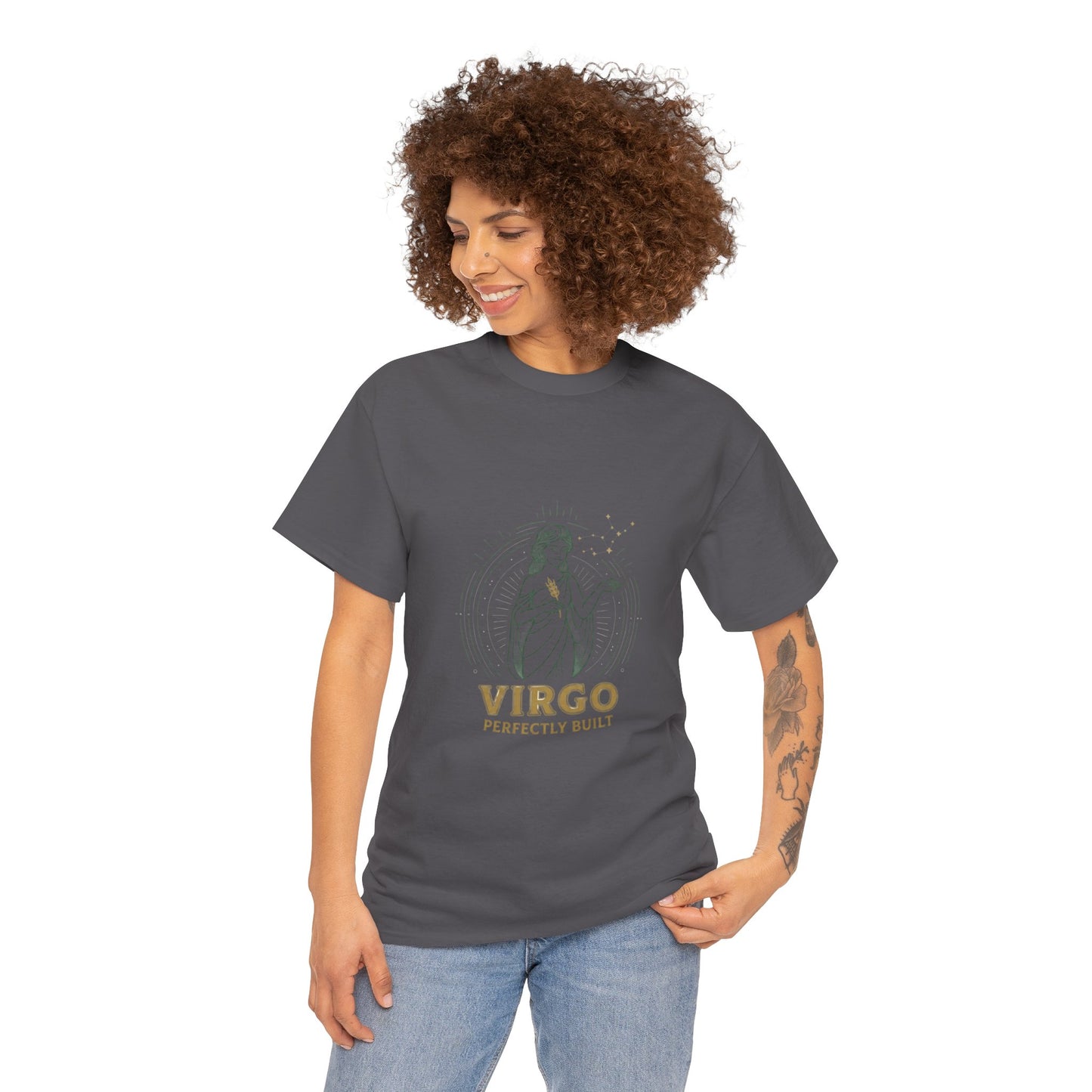 Virgo 'Perfectly Built' Zodiac T-Shirt — Astrology Graphic Tee