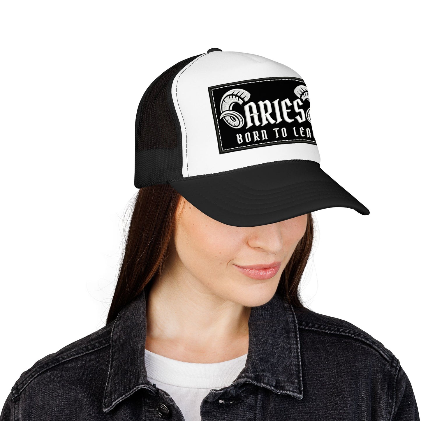 Trucker Hat - Aries 'Born to Lead' Zodiac Cap