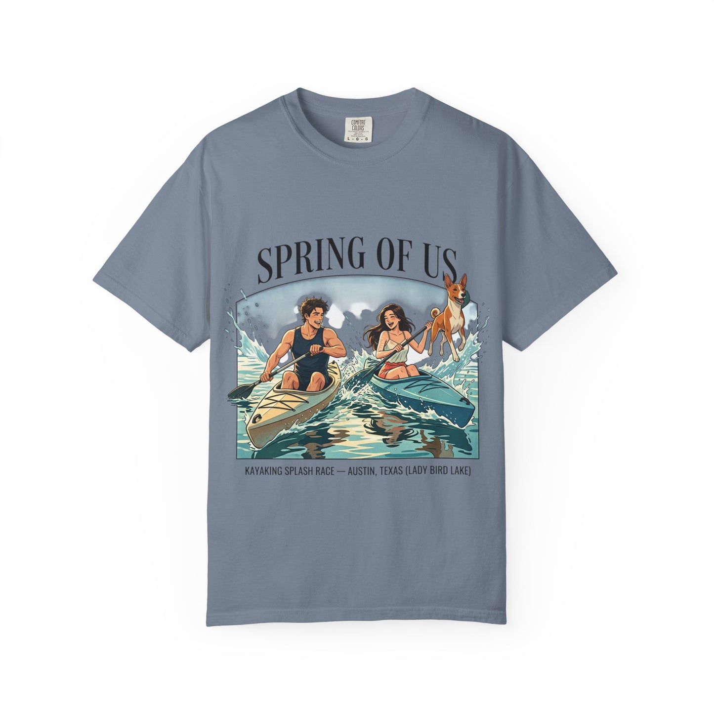 Spring of Us Kayaking T-Shirt — Retro Outdoor Adventure Tee