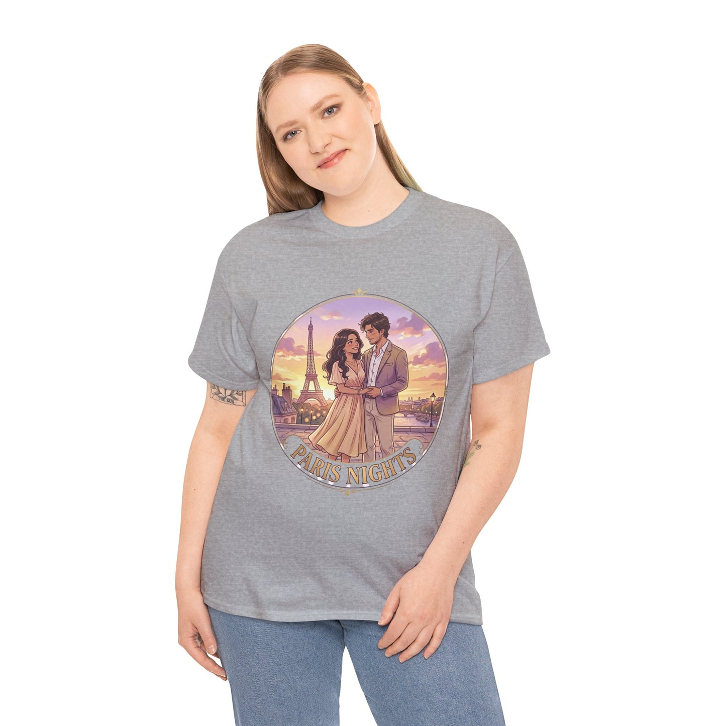 Paris Nights T-Shirt — Romantic Eiffel Tower Couple Tee
