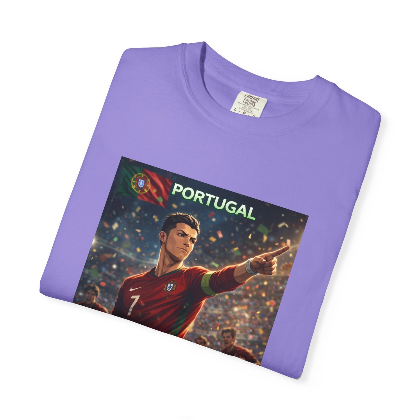 Portugal Soccer Poster T-Shirt — Cristiano Ronaldo Tribute Tee