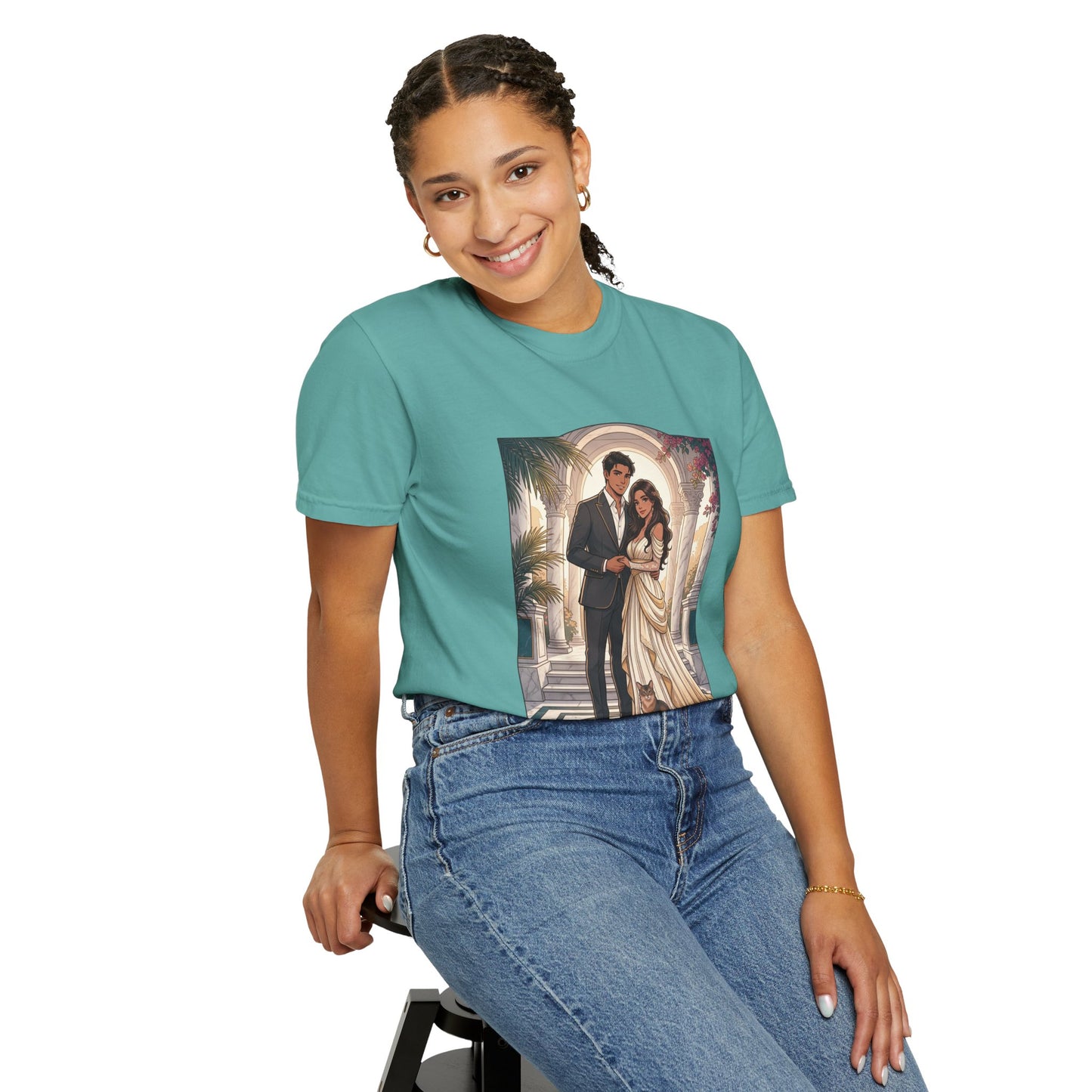 Romantic Vintage Wedding Portrait T-Shirt — "In Every Lifetime, I'd Find You"