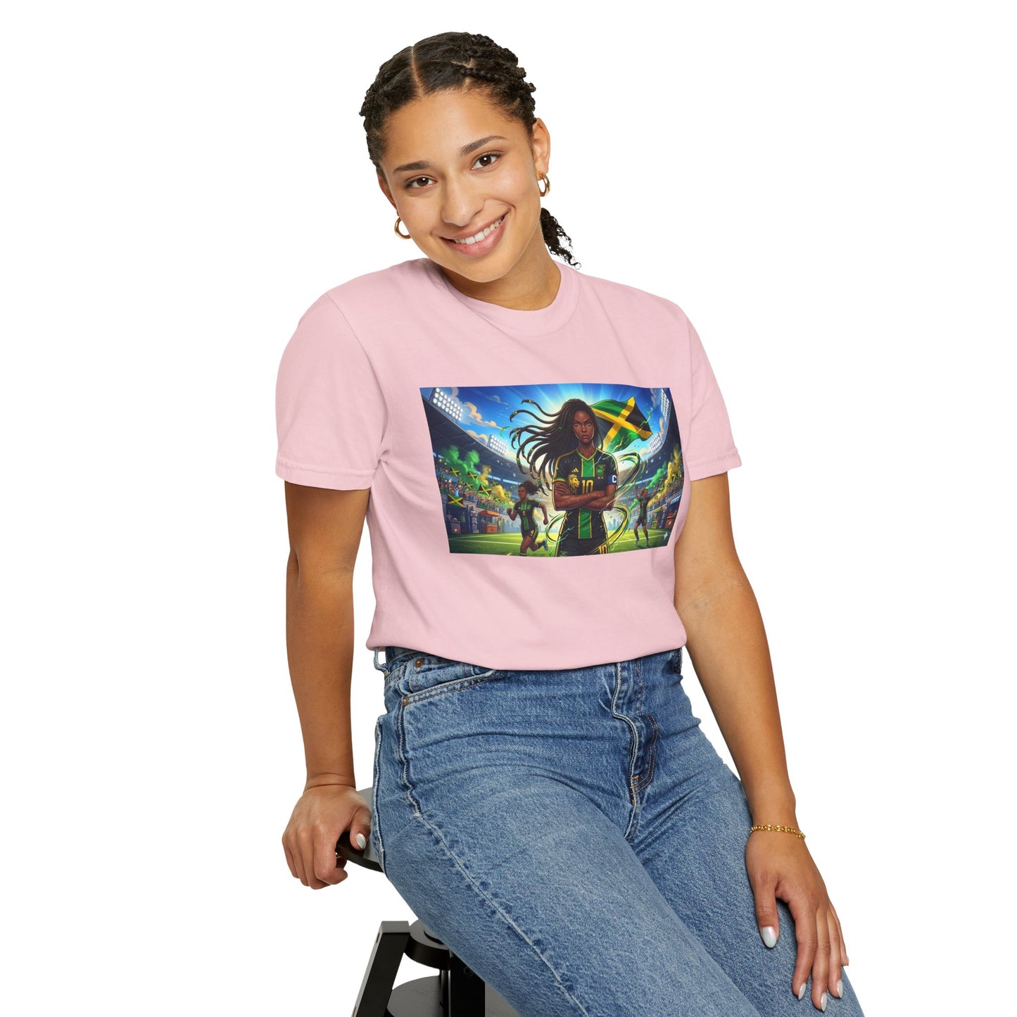 Jamaican Soccer Captain T-Shirt — Rasta Player Stadium Graphic Tee