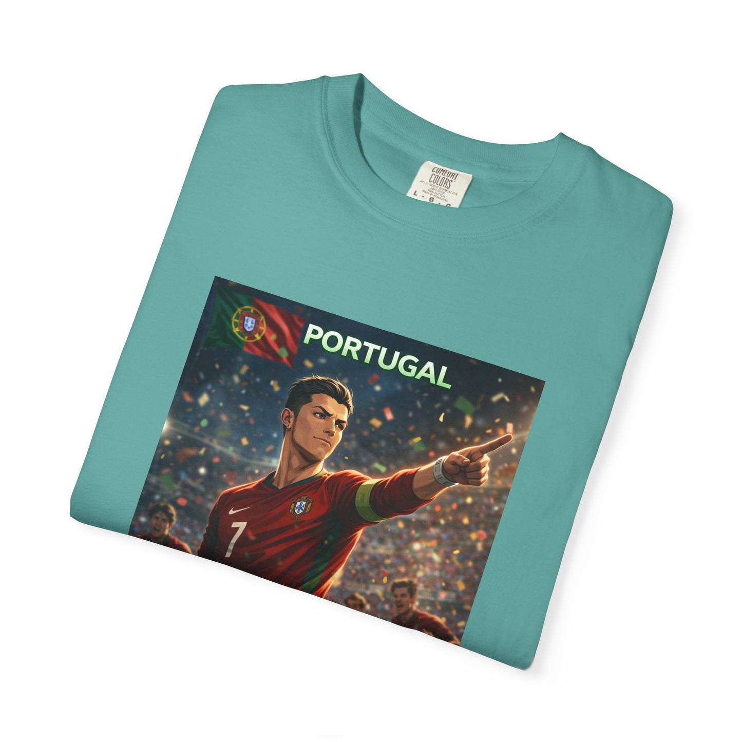 Portugal Soccer Poster T-Shirt — Cristiano Ronaldo Tribute Tee