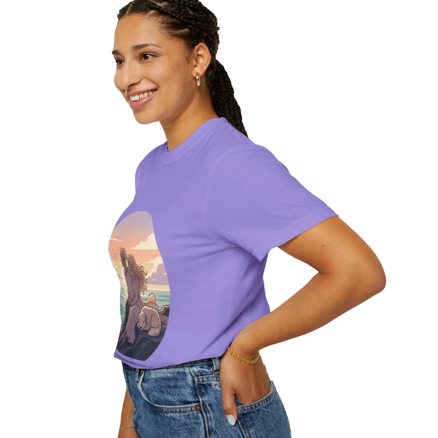 Ocean Sunset Graphic T-Shirt — "The Ocean Already Knows"
