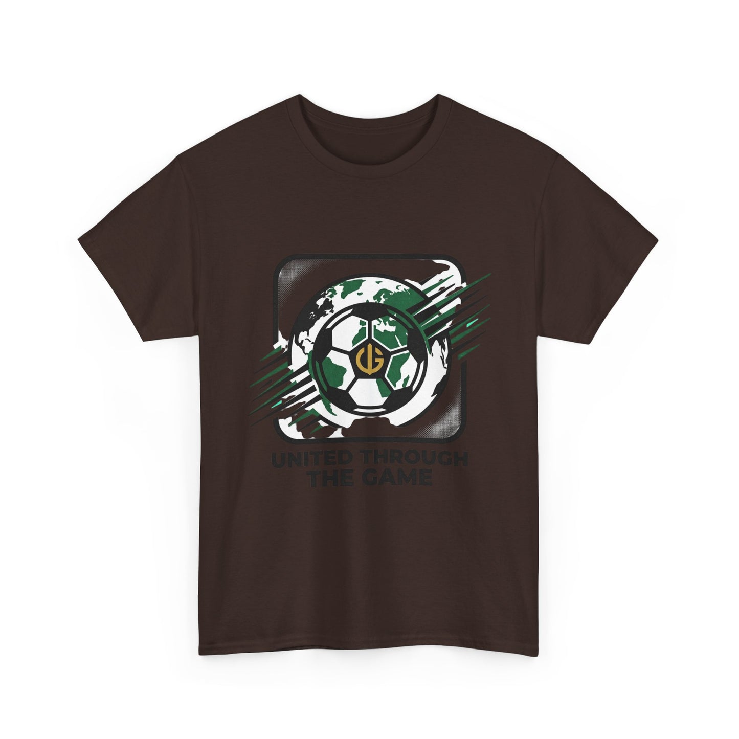 Soccer T-Shirt — "United Through the Game" Graphic Tee