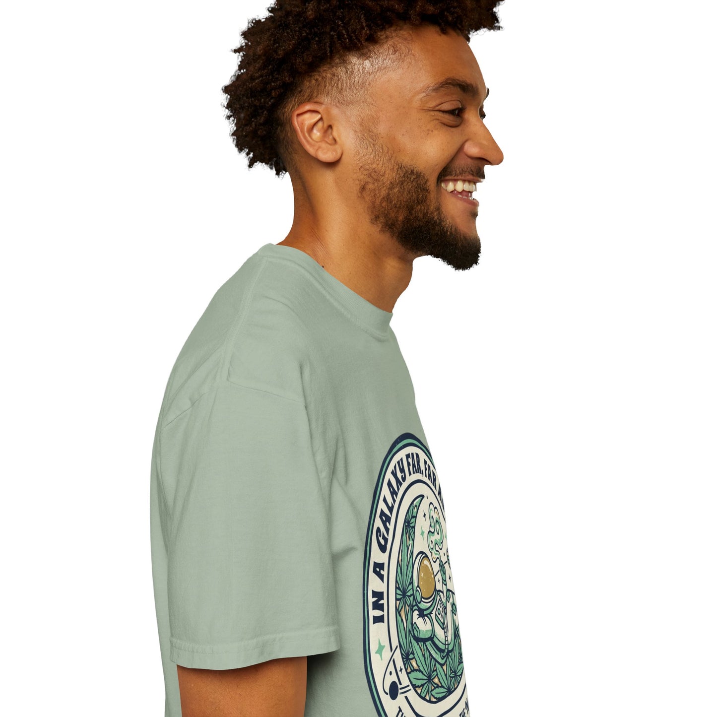 T-Shirt — "In a Galaxy Far, Far Away" Retro Space Nap Graphic Tee