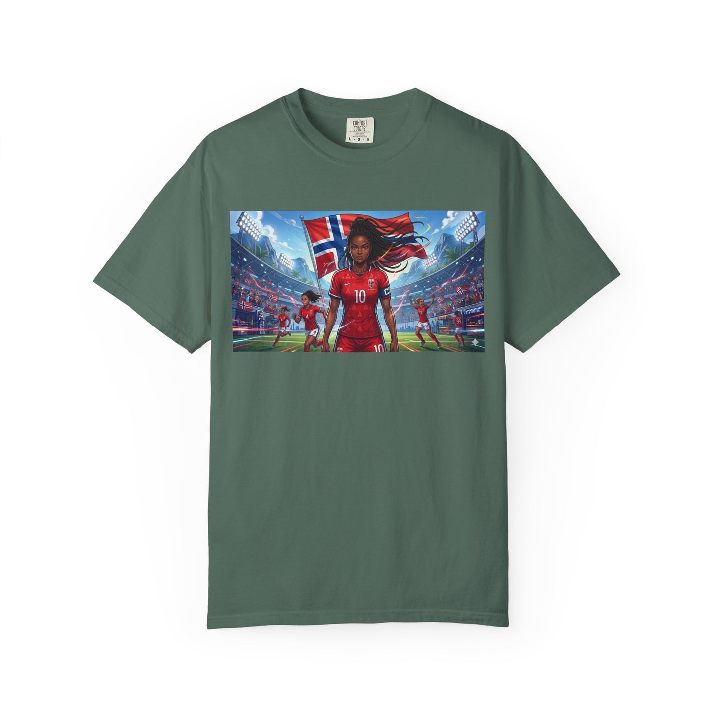 COMMANDER Norway – Female Unisex Garment-Dyed T-shirt